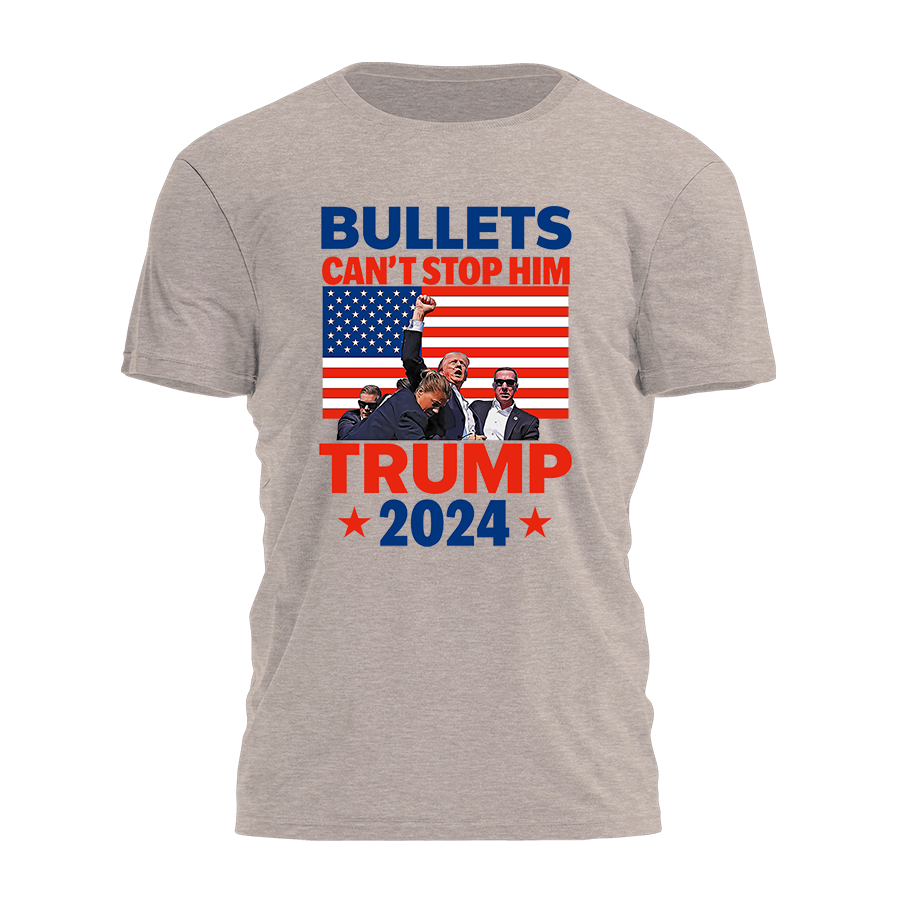 Bullets Cant Stop Him Tee - 2747 Hoodie, Sweatshirt | PodTeesHub.com