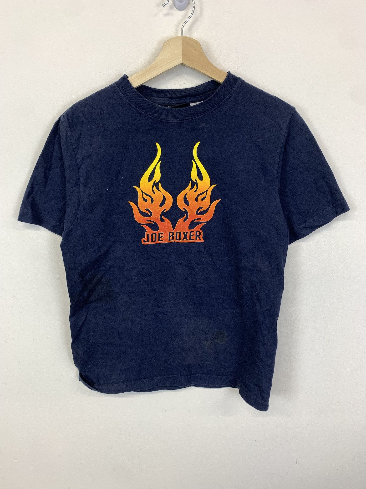 Vintage Joe Boxer Flame Logo Tee Shirt 1990s Y2k 2000s Style Flame Tee Shirt Hoodie, Sweatshirt | PodTeesHub.com
