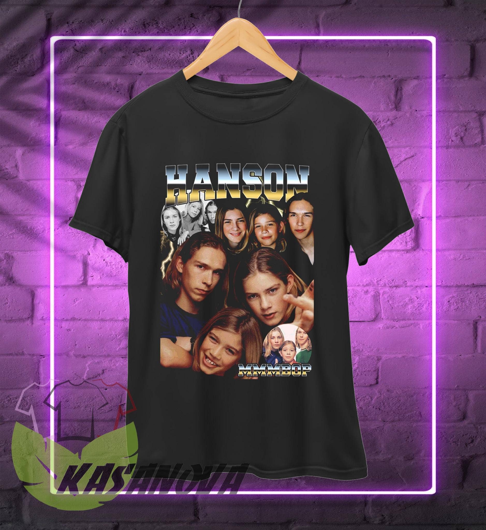 Hanson Mmmbop Pop Rock Band Music Merch 90s Retro T-Shirt Hoodie, Sweatshirt | PodTeesHub.com