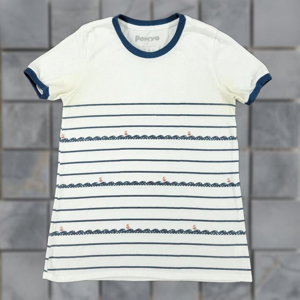 Pony Vintage Ponyo Women S Xs White Studio Ghibli Movie Graphic T Shirt Short Sleeve Casual Top Hoodie, Sweatshirt