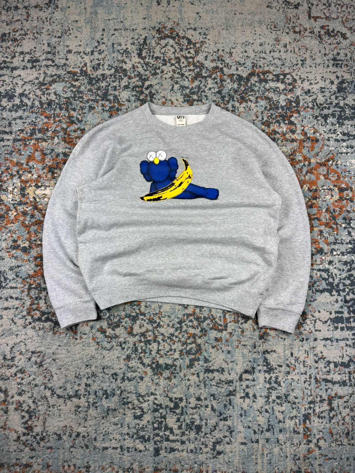 Kaws X Uniqlo Uniqlo X Kaws X Andy Warhol Graphic Crewneck Sweatshirt Boxy T-Shirts, Hoodie | PodTeesHub.com