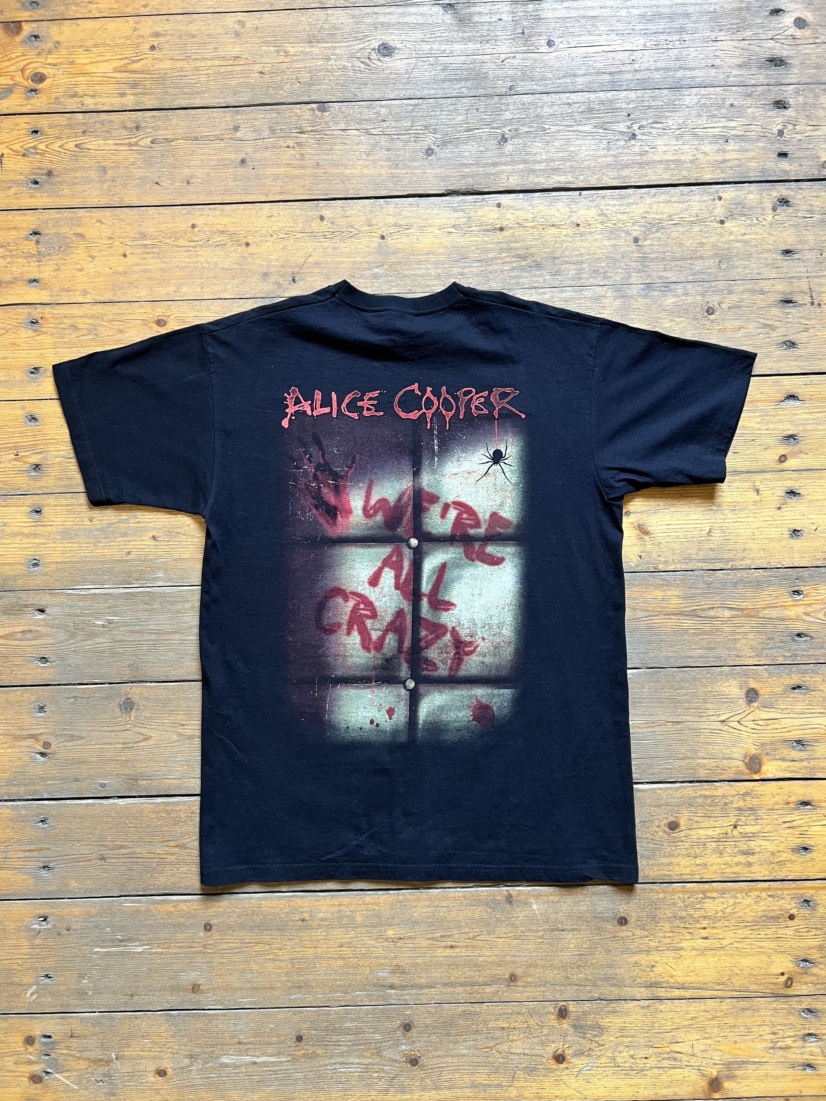 Band Tees Alice Cooper Spend Night All Crazy Vintage 1990s Y2k Tee Hoodie, Sweatshirt | PodTeesHub.com