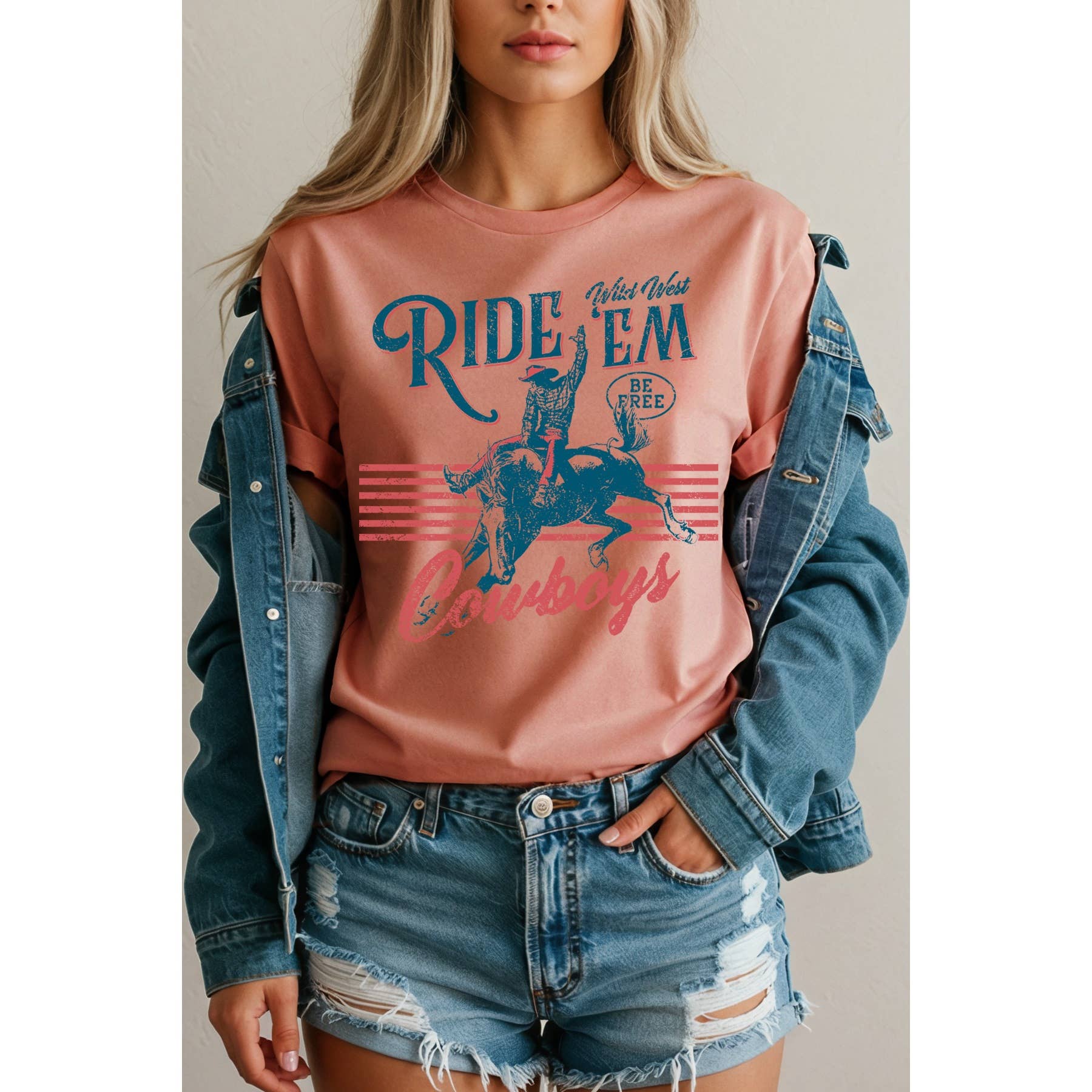 Ride Em Cowboy Short Sleeve T Shirt Hoodie, Sweatshirt | PodTeesHub.com