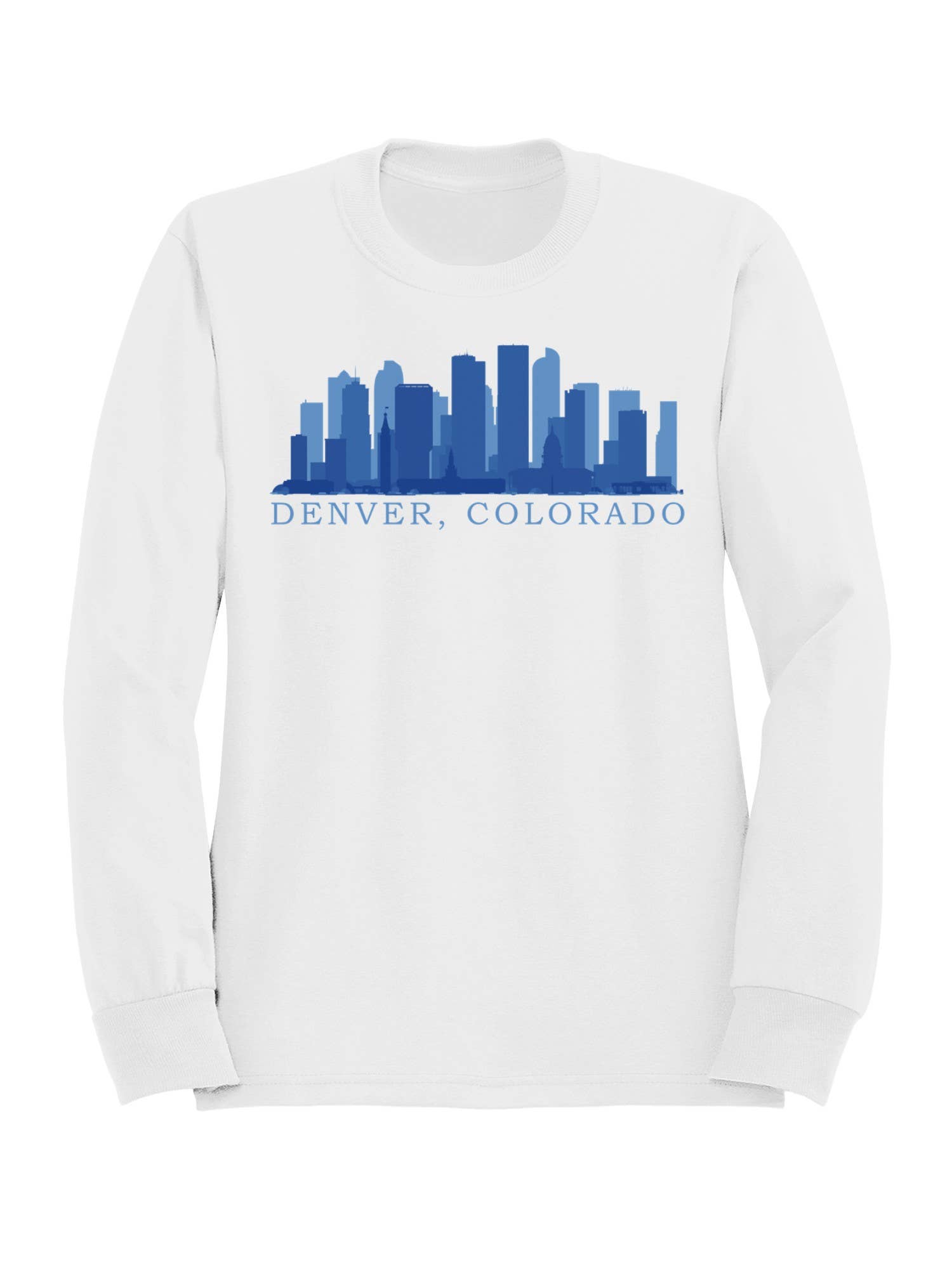 Denver Colorado Skyline Art Women's Sweatshirt T-Shirts, Hoodie | PodTeesHub.com