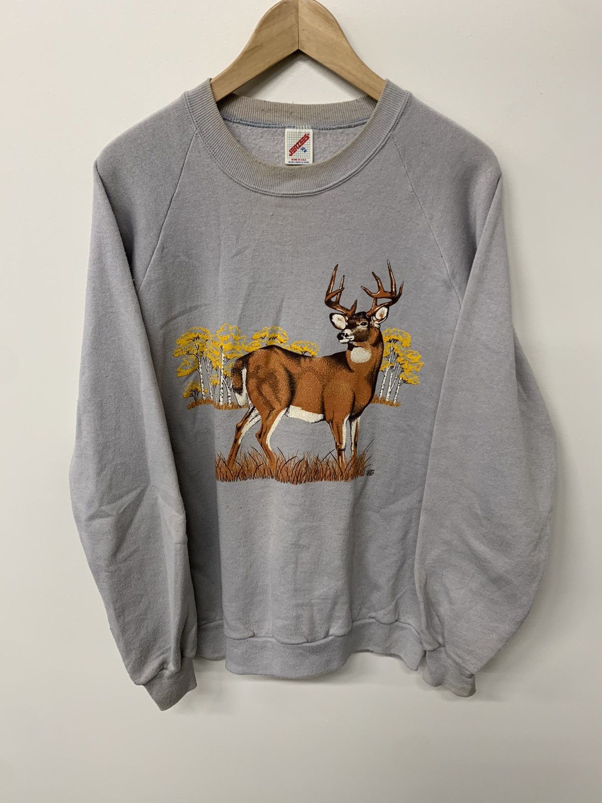 Vintage Grey Deer Print T-Shirts, Hoodie, Sweatshirt