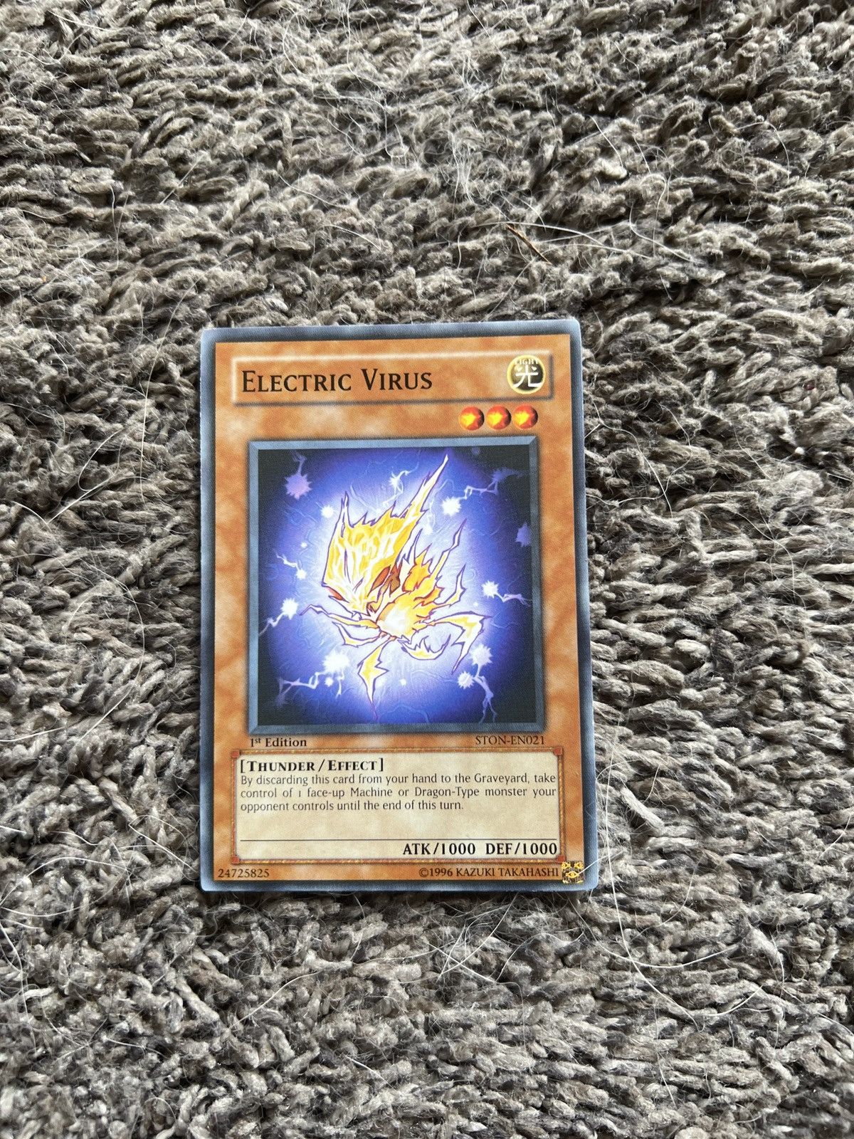 Vintage 1996 Konami Yu Gi Oh Electric Virus Card T-Shirts, Hoodie, Sweatshirt