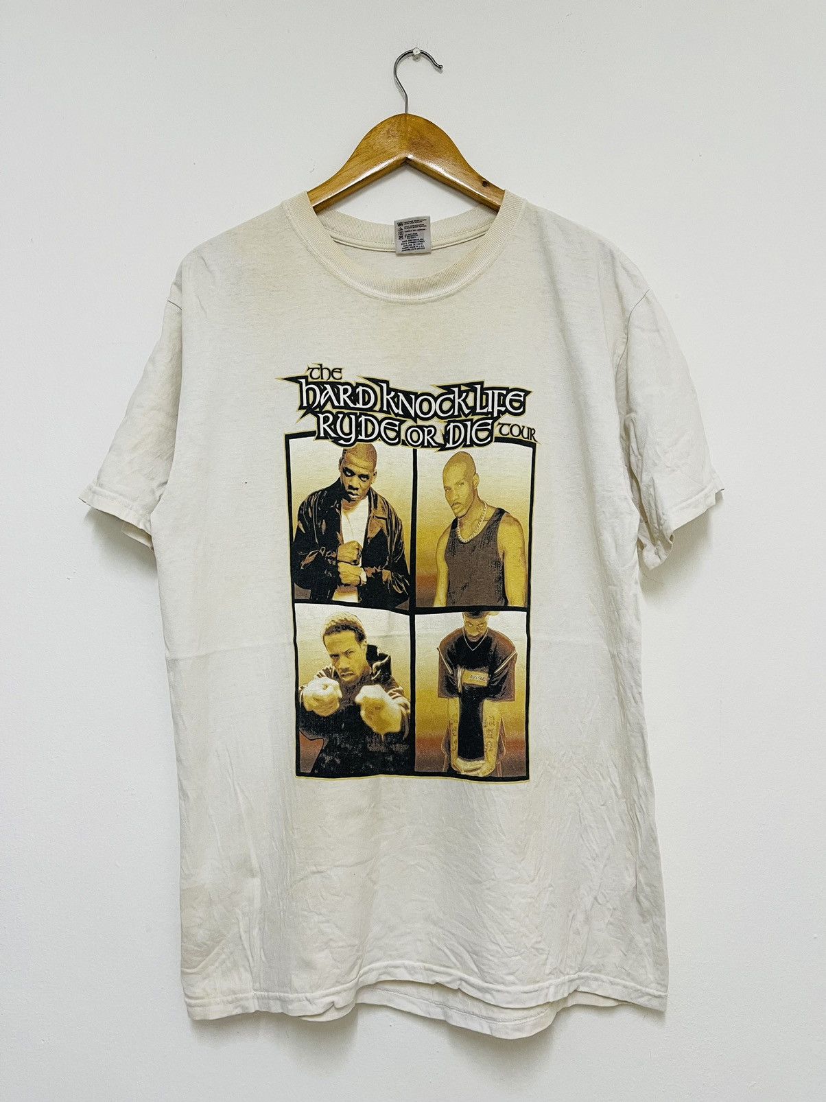 Vintage 90 S Hard Knock Life Ryde Or Die Tour Jay Z Dmx W2 T-Shirts, Hoodie, Sweatshirt | PodTeesHub.com