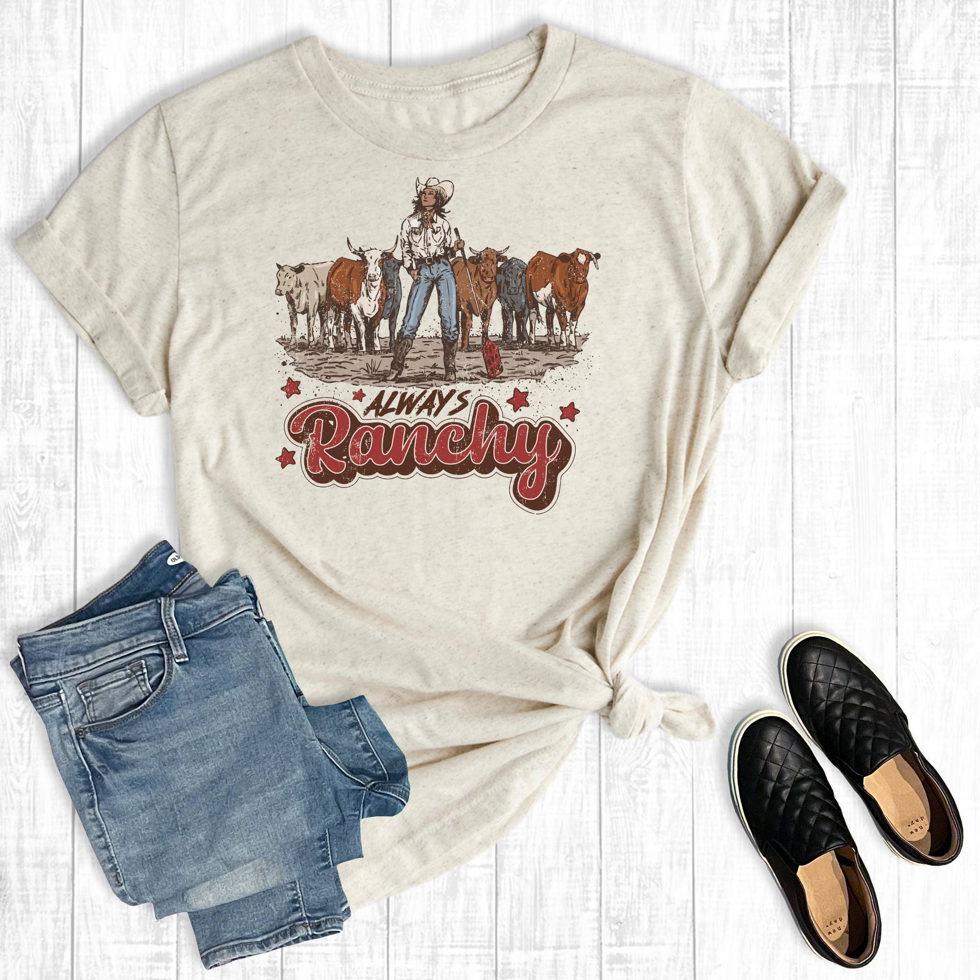 Always Ranchy Graphic Tee Hoodie, Sweatshirt | PodTeesHub.com