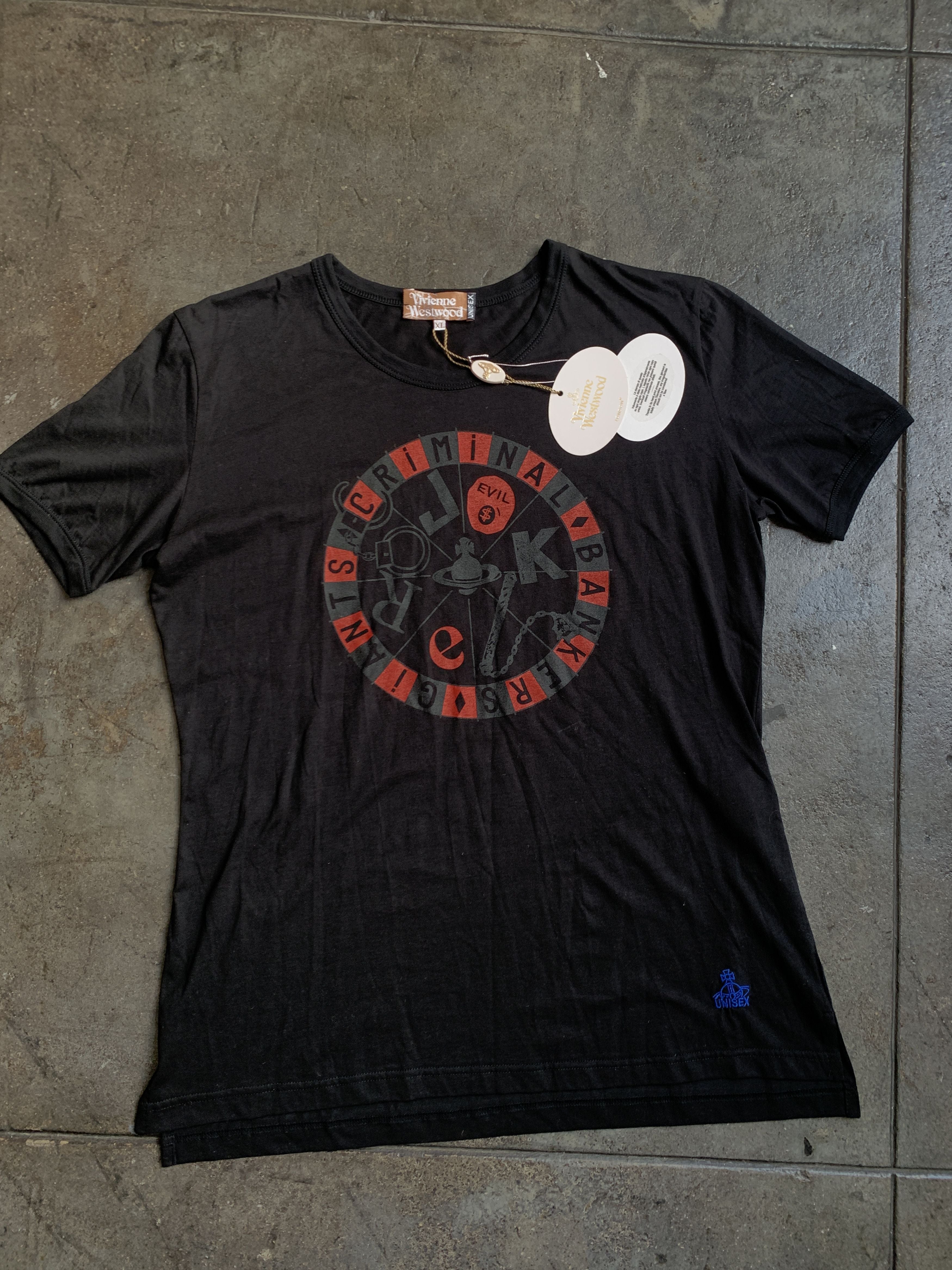 Vivienne Westwood 2015 Nwt 285s Joker Gambling T-Shirts, Hoodie, Sweatshirt