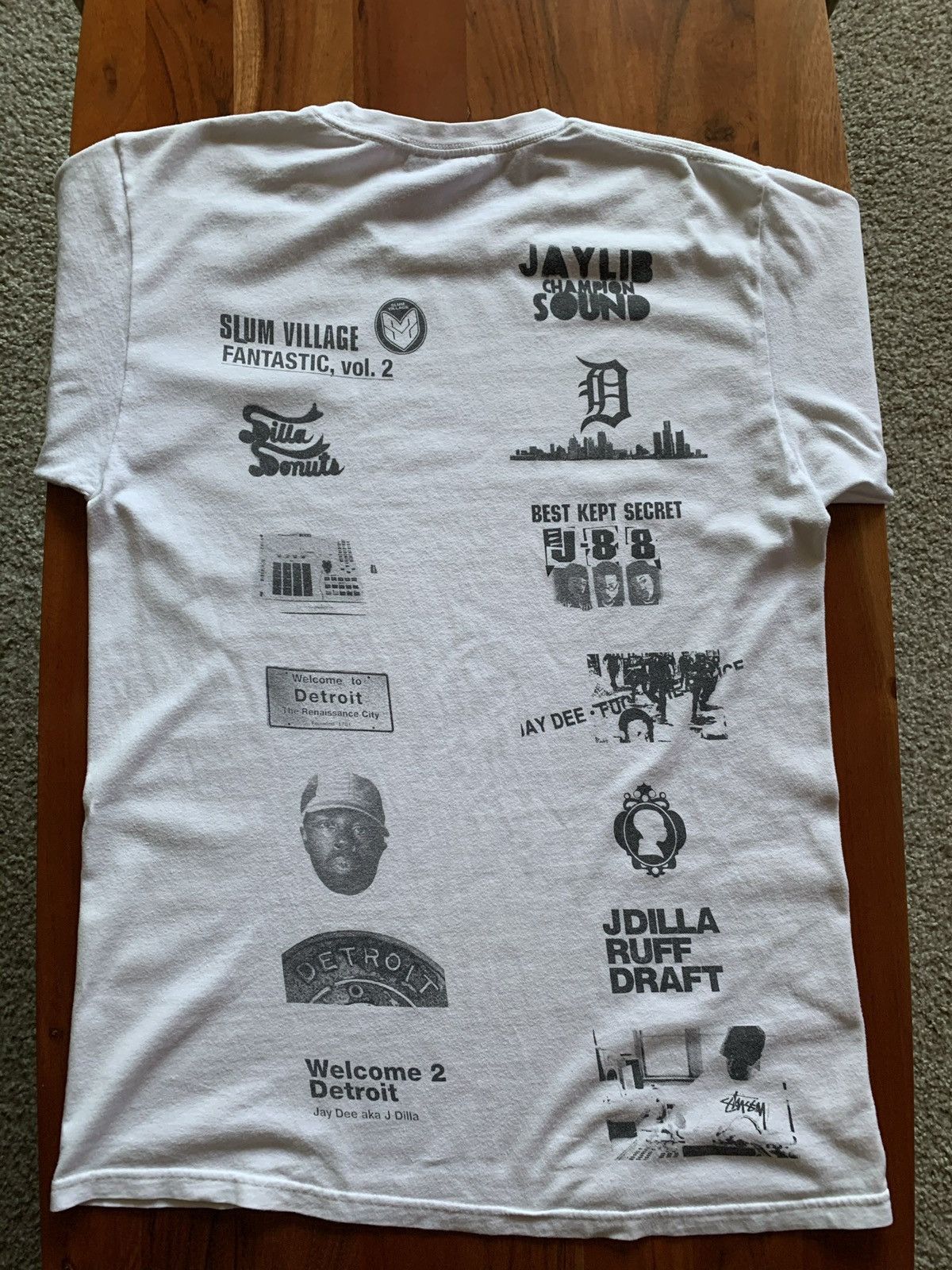 Stussy X J Dilla Dilla Collage T-Shirts, Hoodie, Sweatshirt | PodTeesHub.com