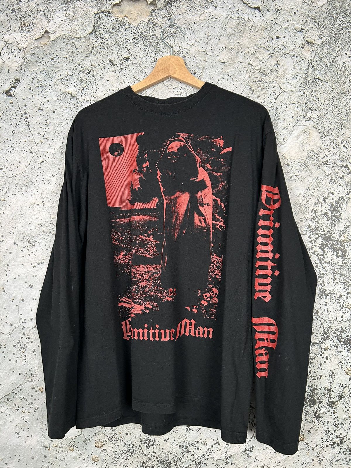 Vintage Primitive Man Metal Band Tee Hardcore Rare Punk 90s Hoodie, Sweatshirt | PodTeesHub.com