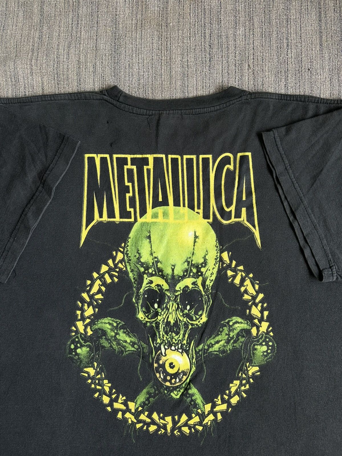 Metallica Vintage 90 S Metallica Pushead Skull Band Tshirt Usa Rare Hoodie, Sweatshirt | PodTeesHub.com