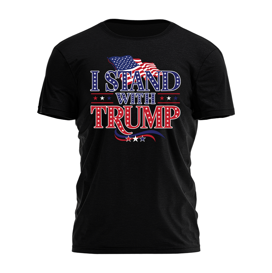 I Stand with Trump - Patriot Stars Tee - 2464 Hoodie, Sweatshirt | PodTeesHub.com
