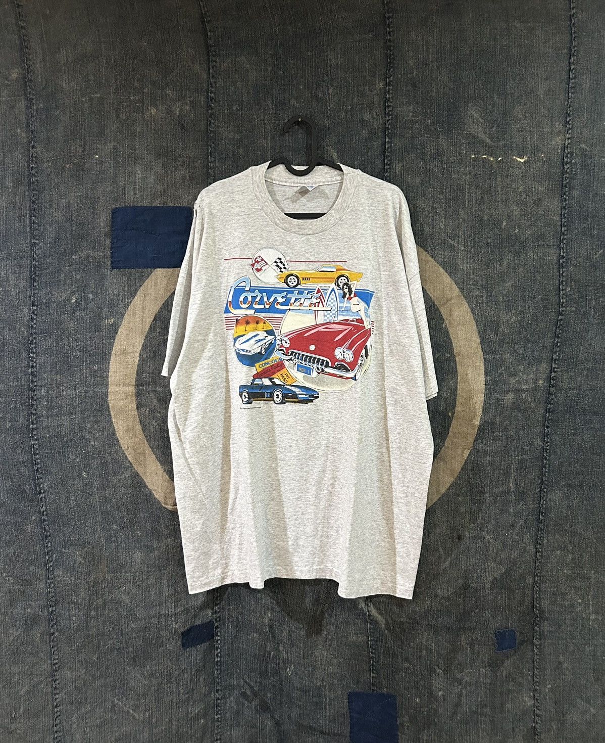 Vintage 90s Graphic T Shirt Corvette Nascar Racing Hoodie, Sweatshirt | PodTeesHub.com