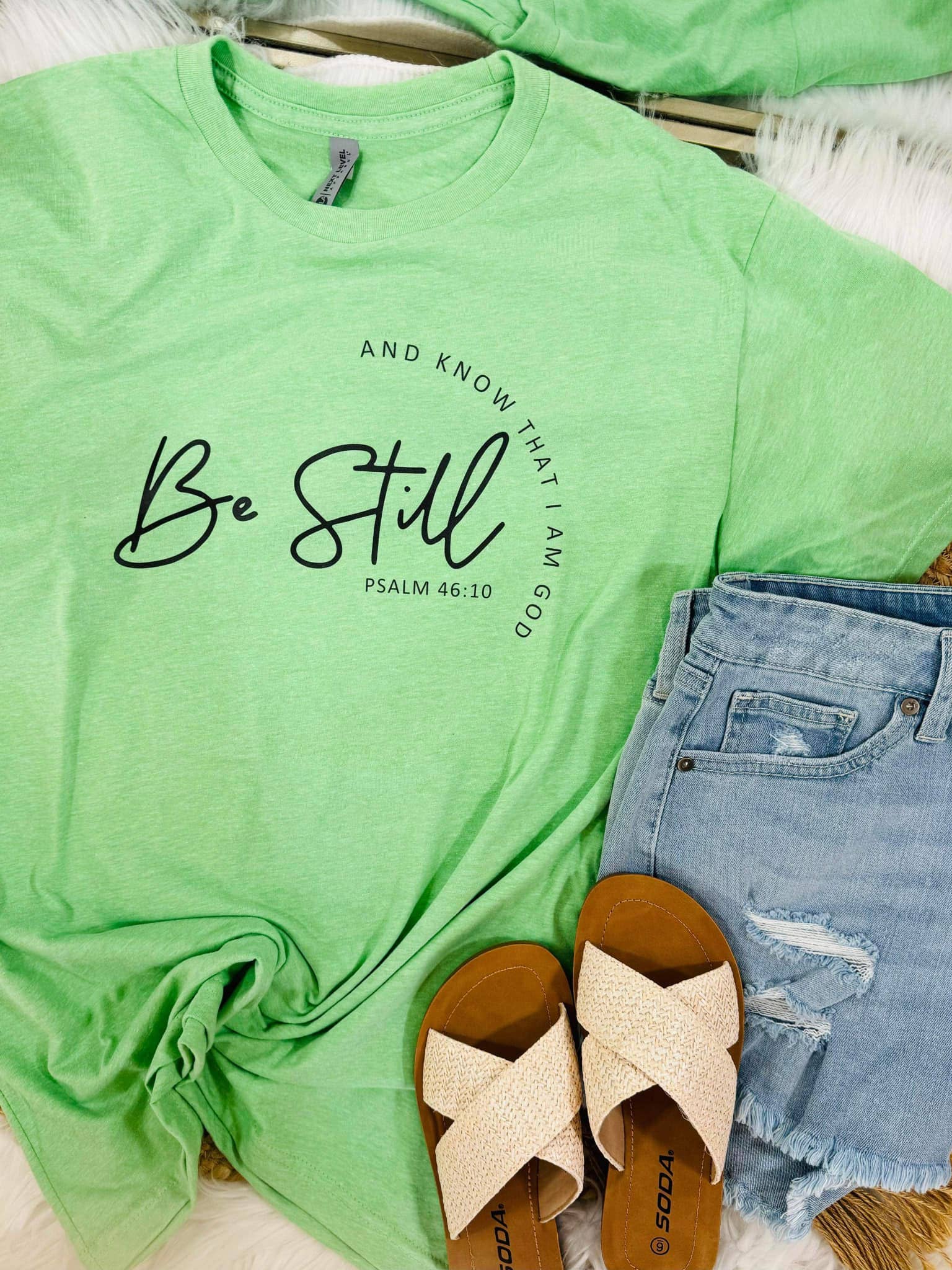Be Still and Know Cursive Tee Hoodie, Sweatshirt | PodTeesHub.com