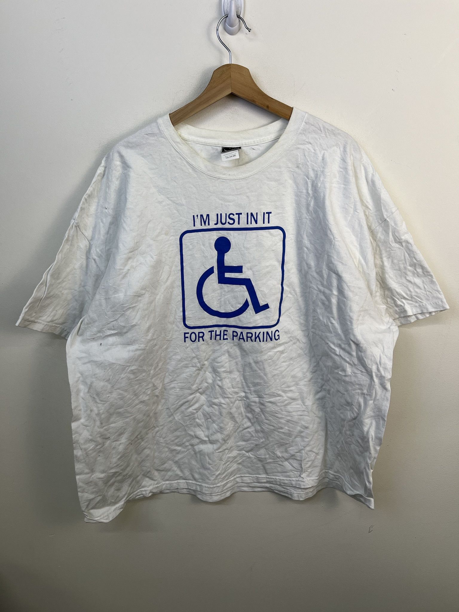 Other Vintage Tee Shirt Vintage Handicap Just In It For The Parking Tee Shirt Size 3xl Hoodie, Sweatshirt | PodTeesHub.com