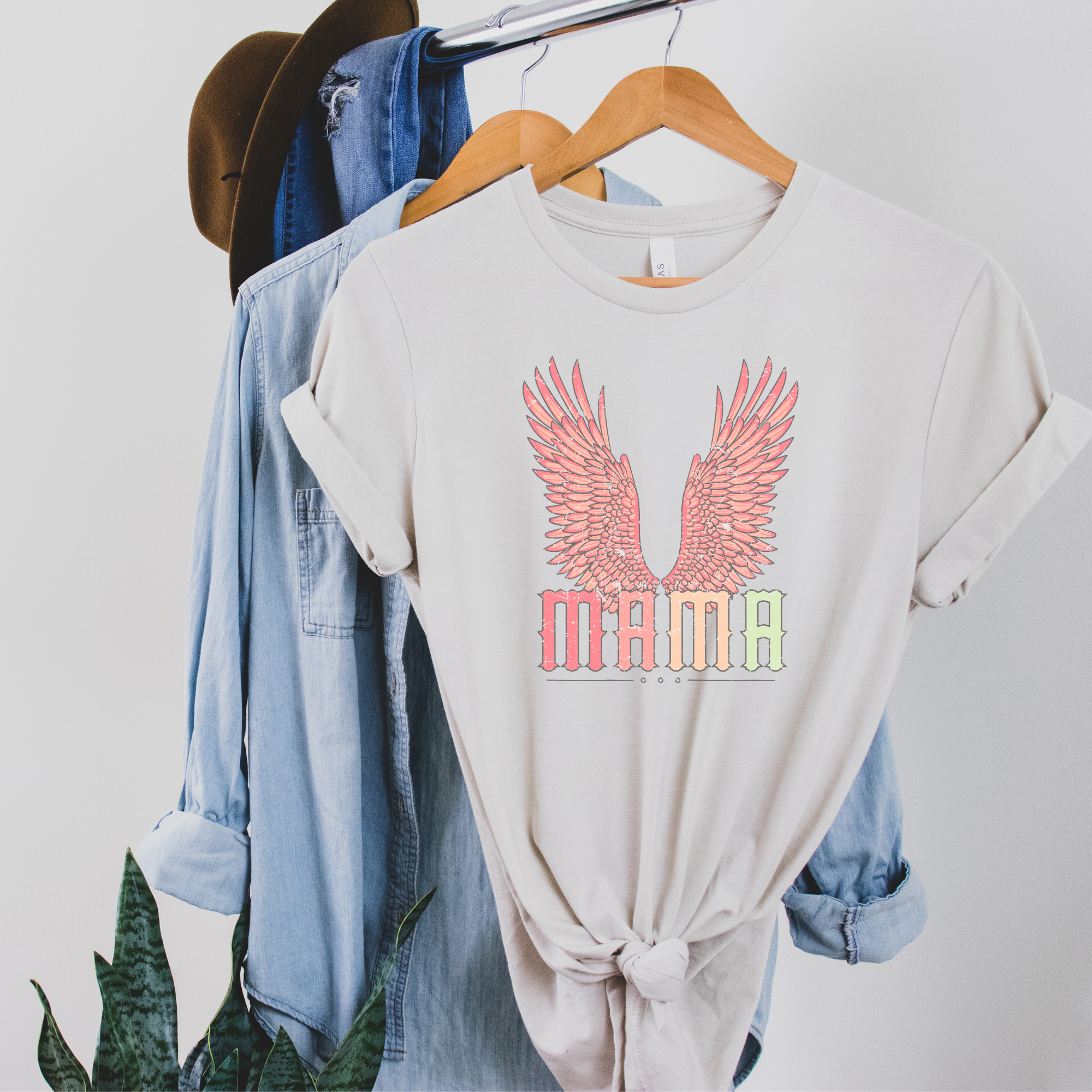 Mama Wing Graphic Tee/Crew Hoodie, Sweatshirt | PodTeesHub.com