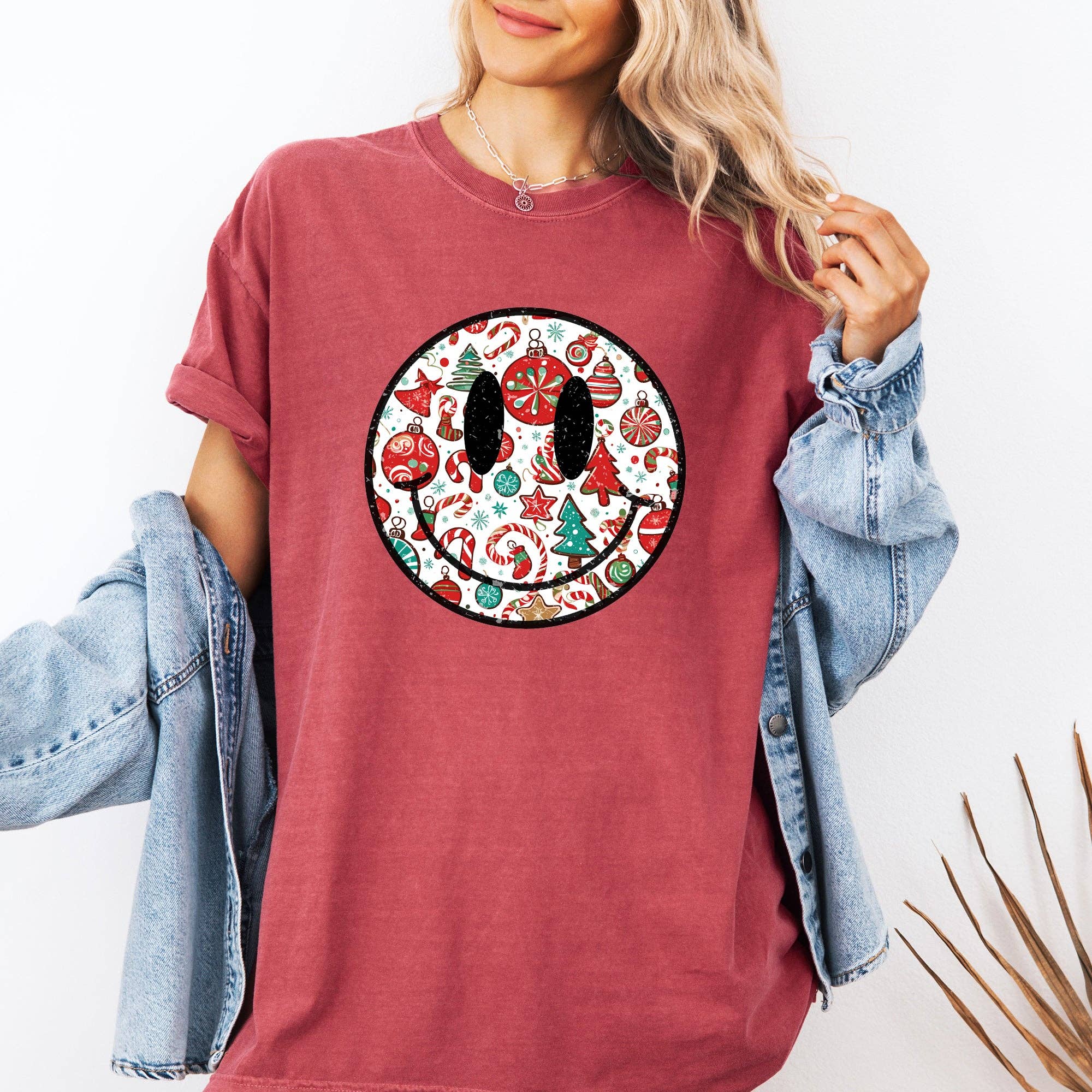 Retro Christmas Smiley, Funny, Winter, Santa, Xmas Tshirt Hoodie, Sweatshirt | PodTeesHub.com