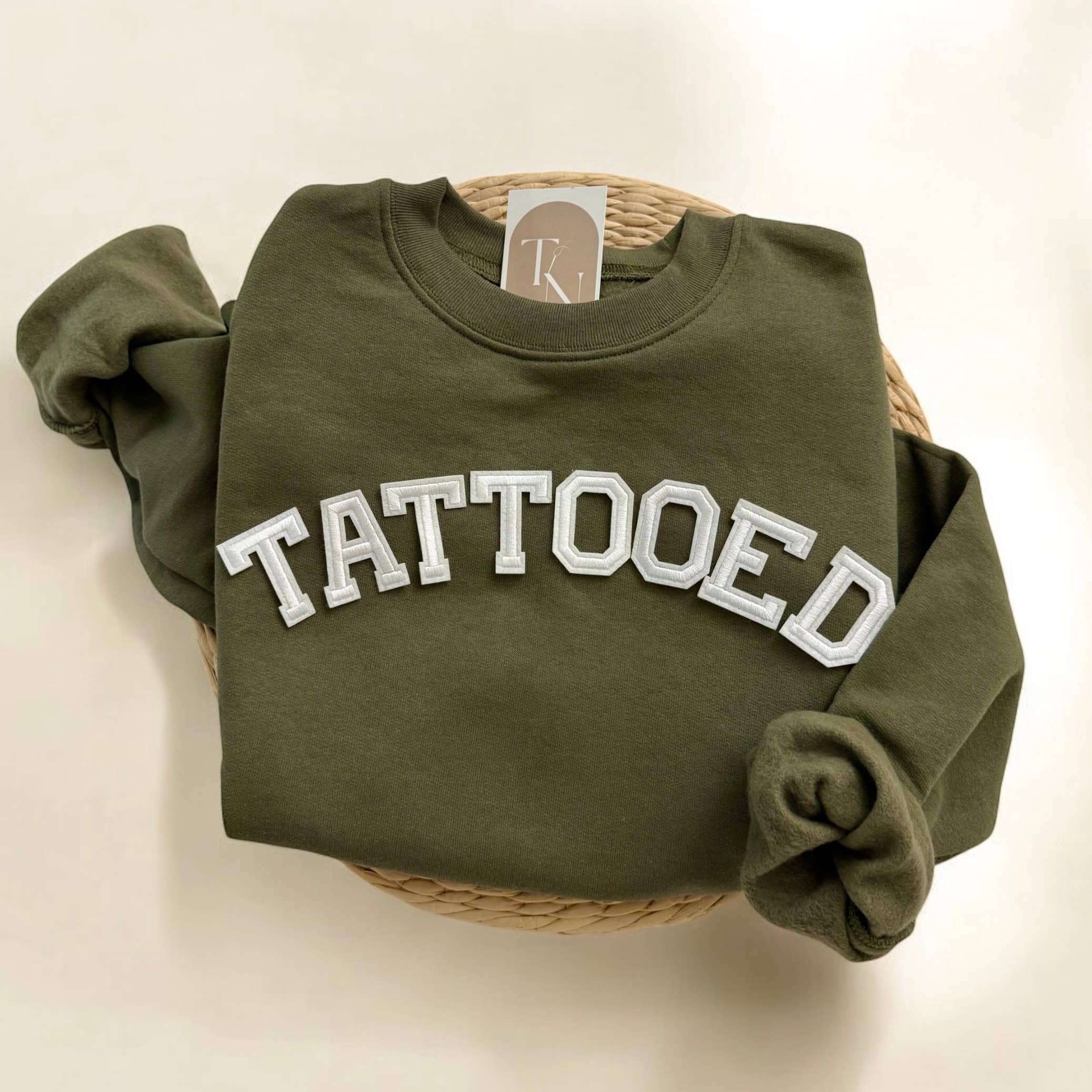 Tattooed Sweatshirt, Tattoo Shop Merch T-Shirts, Hoodie | PodTeesHub.com