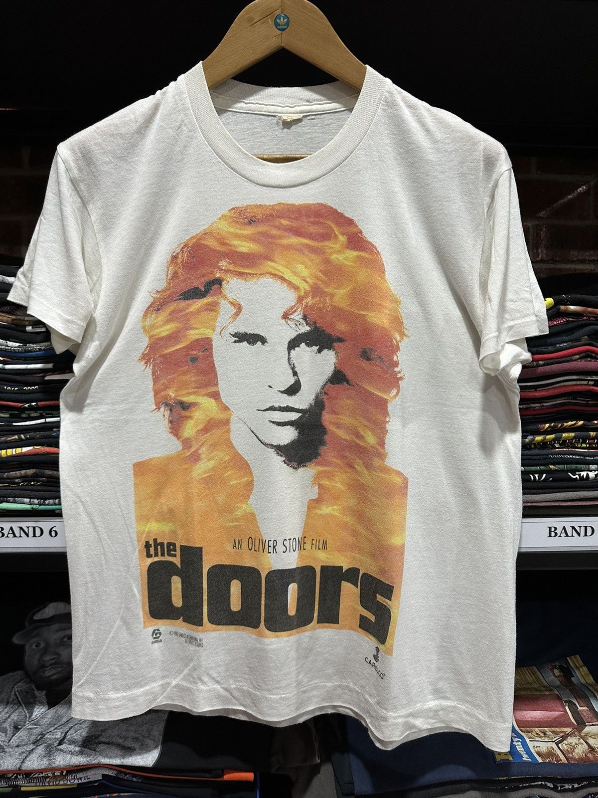 Band Vintage 90s Doors Flame Oliver Stone Film T-Shirts, Hoodie, Sweatshirt