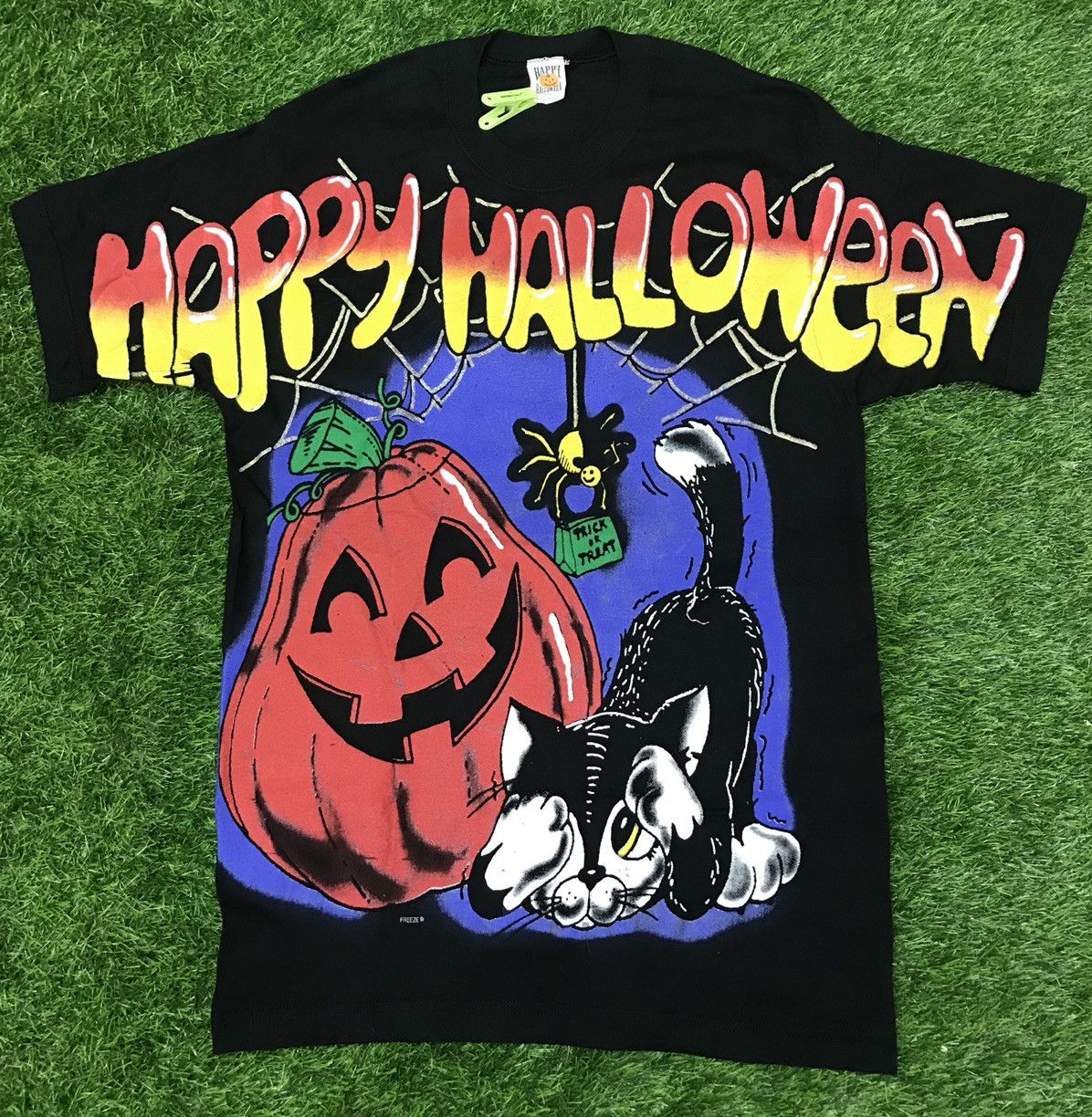 Rap Tees X Vintage Vintage Halloween 1996 Over Print Horror T Shirt Hoodie, Sweatshirt | PodTeesHub.com