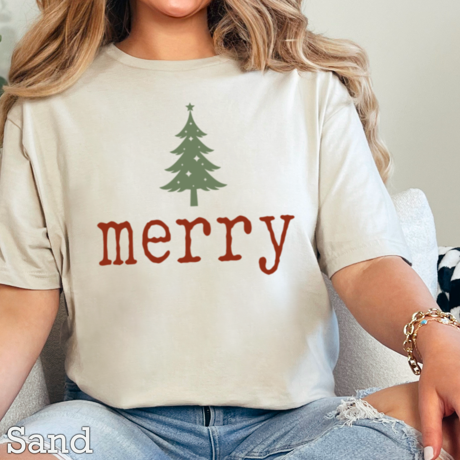 Merry Christmas 2025 Graphic Tee | Gildan Hoodie, Sweatshirt | PodTeesHub.com