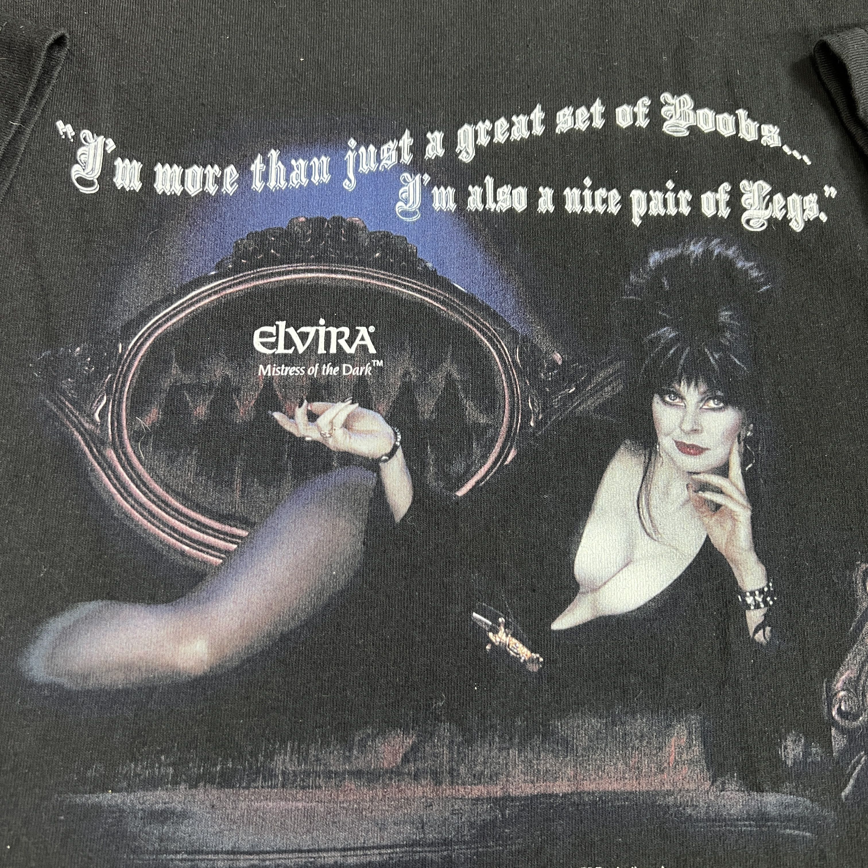 Vintage Vtg 00s Elvira Mistress Of The Dark Horror Movie Tee Shirt Hoodie, Sweatshirt | PodTeesHub.com