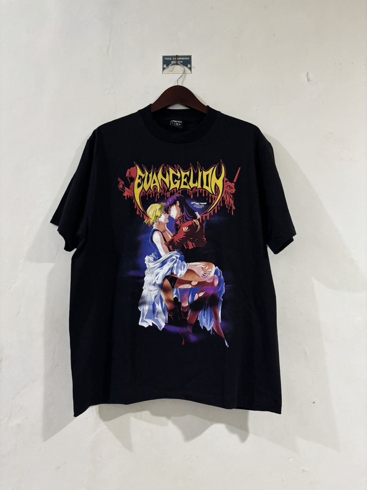 Vintage Evangelion Shirt Bootleg Inspired By Cradle Of Filth Hoodie, Sweatshirt | PodTeesHub.com