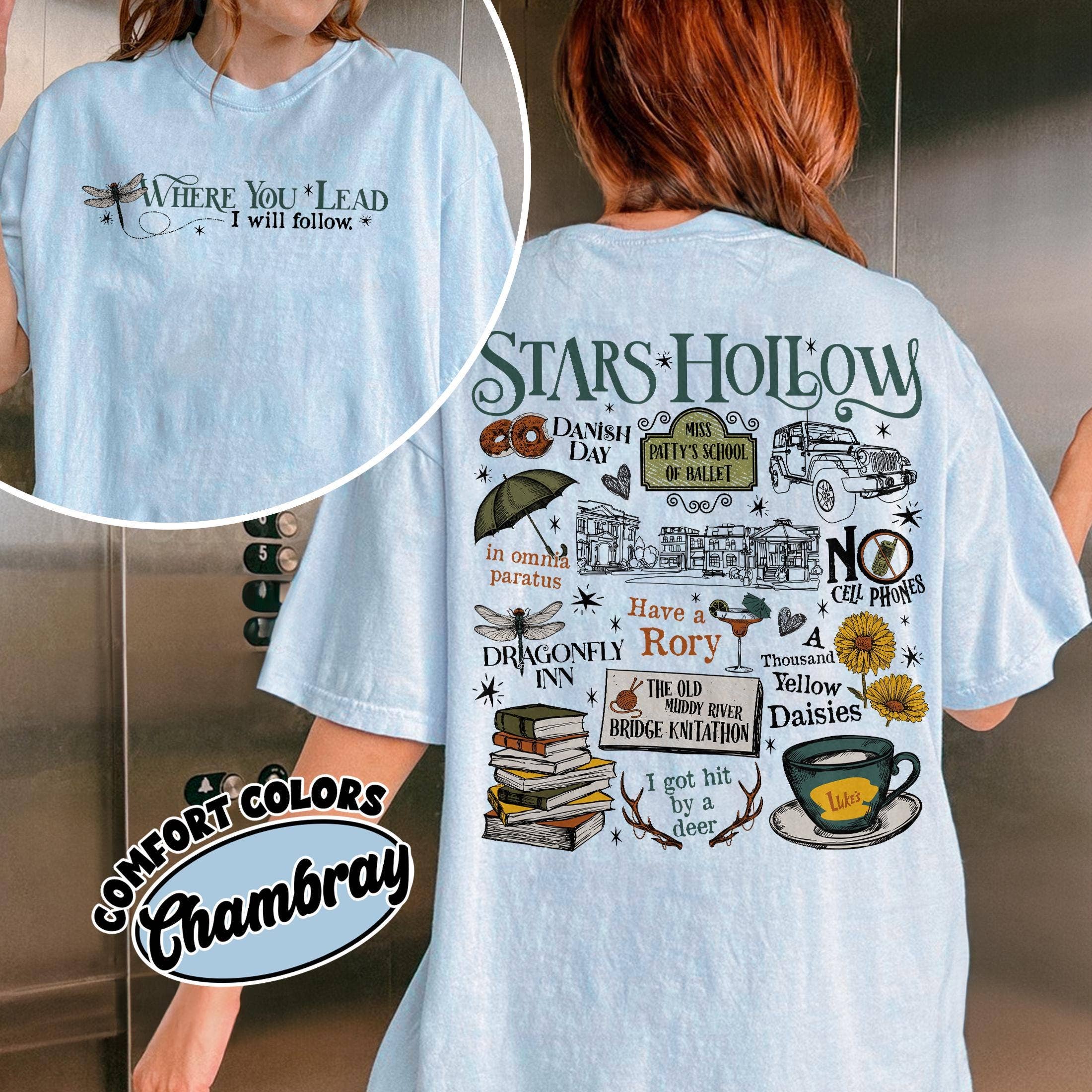 Stars Hollow Retro Gilmore Girls Tee - Lukes Diner Shirt Hoodie, Sweatshirt | PodTeesHub.com