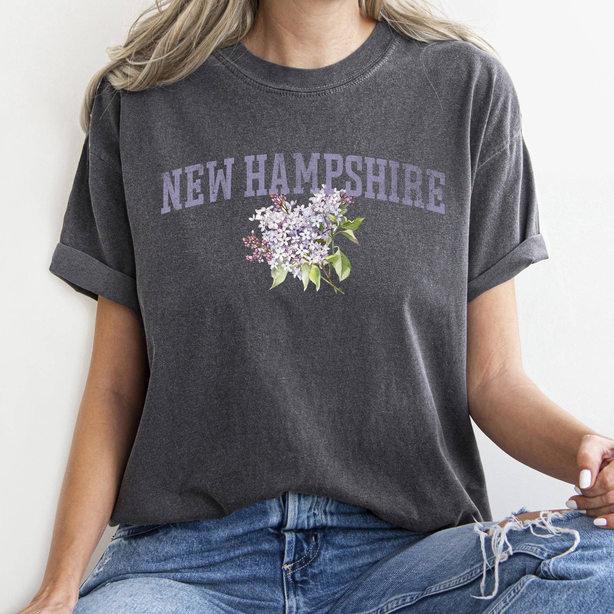 New Hampshire State Flower T-Shirt Hoodie, Sweatshirt | PodTeesHub.com