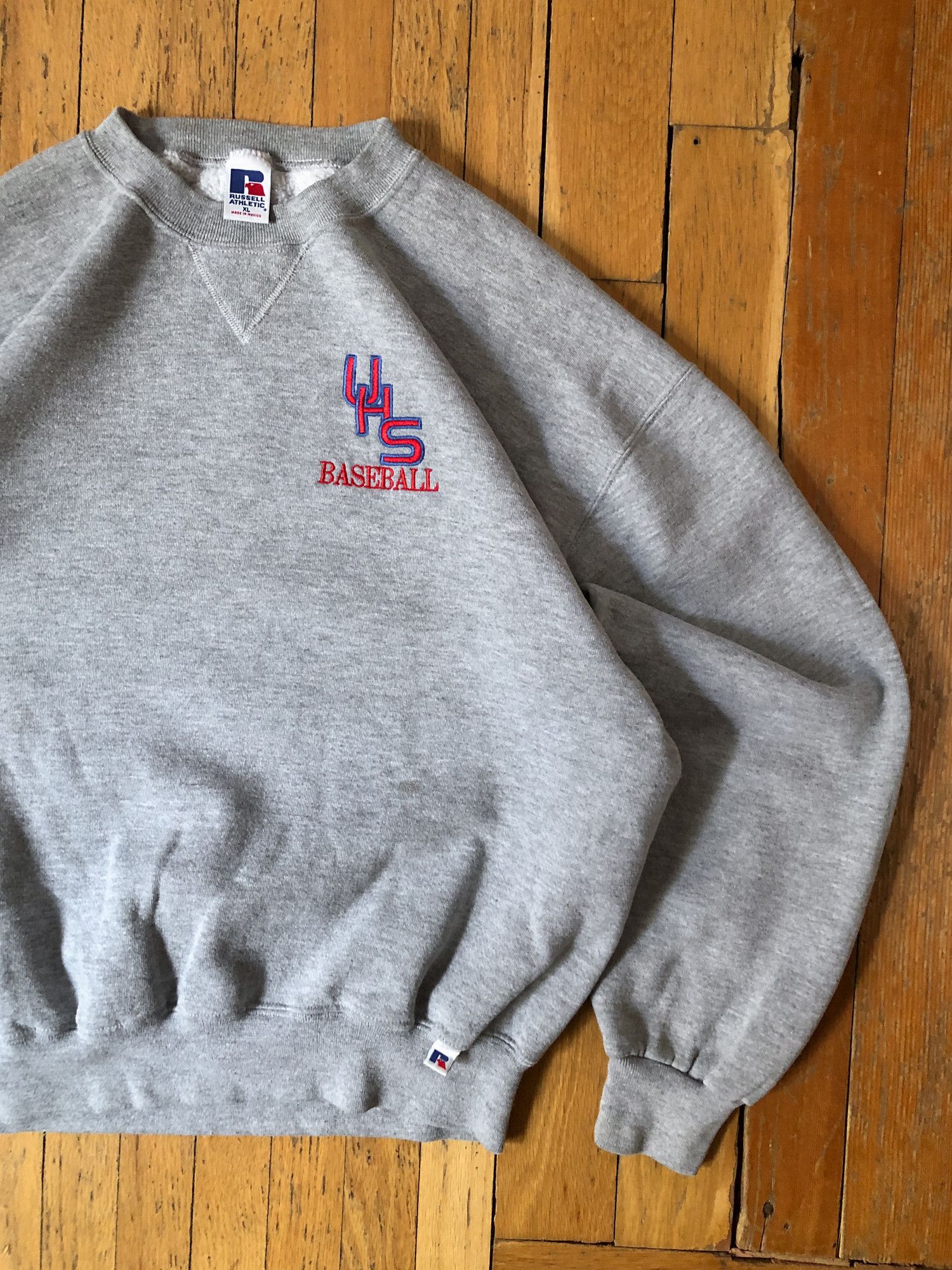 Vintage 90s Boxy Uhs Baseball Russell Athletic Sweatshirt T-Shirts, Hoodie | PodTeesHub.com