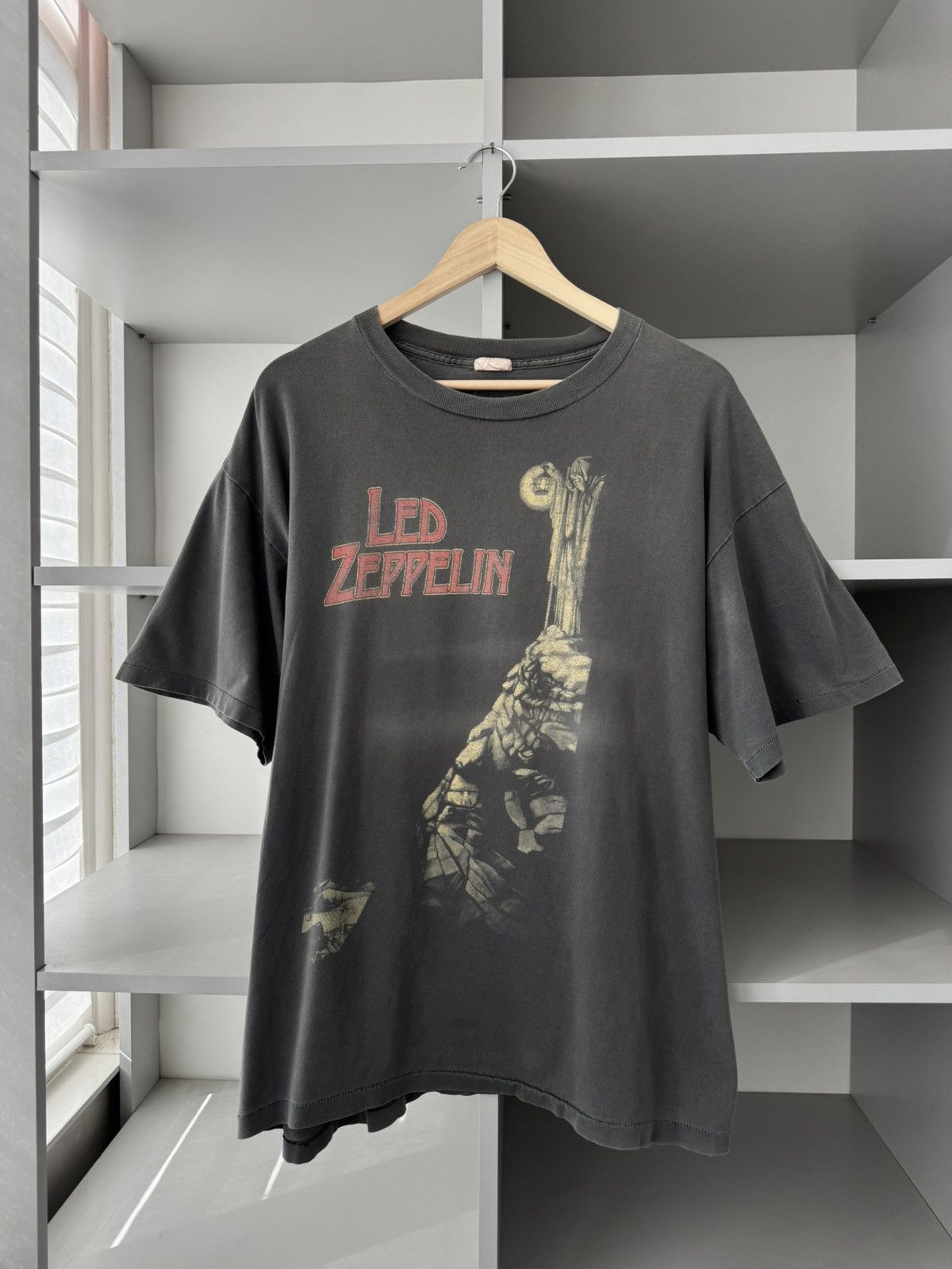 Led Zeppelin X Vintage Led Zeppelin 1994 Zoso Stairway To Heaven Vintage Tee Hoodie, Sweatshirt | PodTeesHub.com
