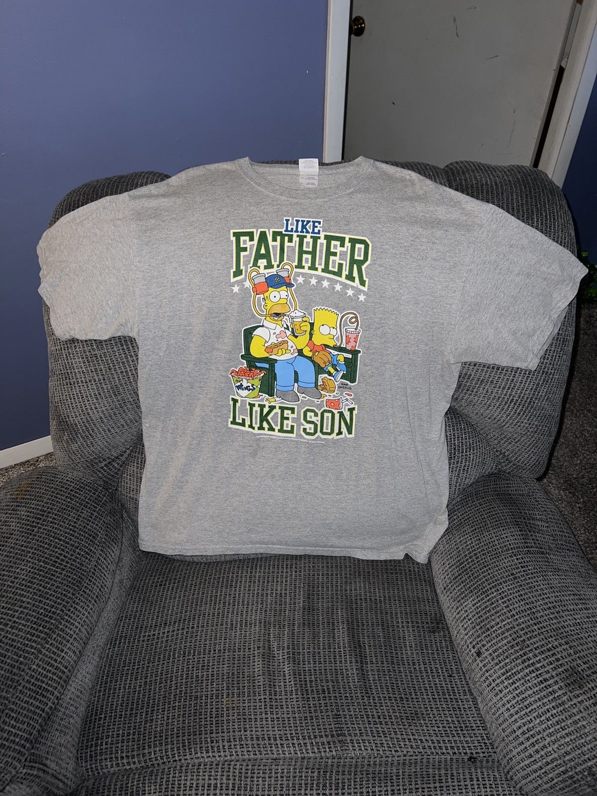 The Simpsons Gildan Heavy Cotton The Simpsons Like Father Like Son Tee Hoodie, Sweatshirt | PodTeesHub.com