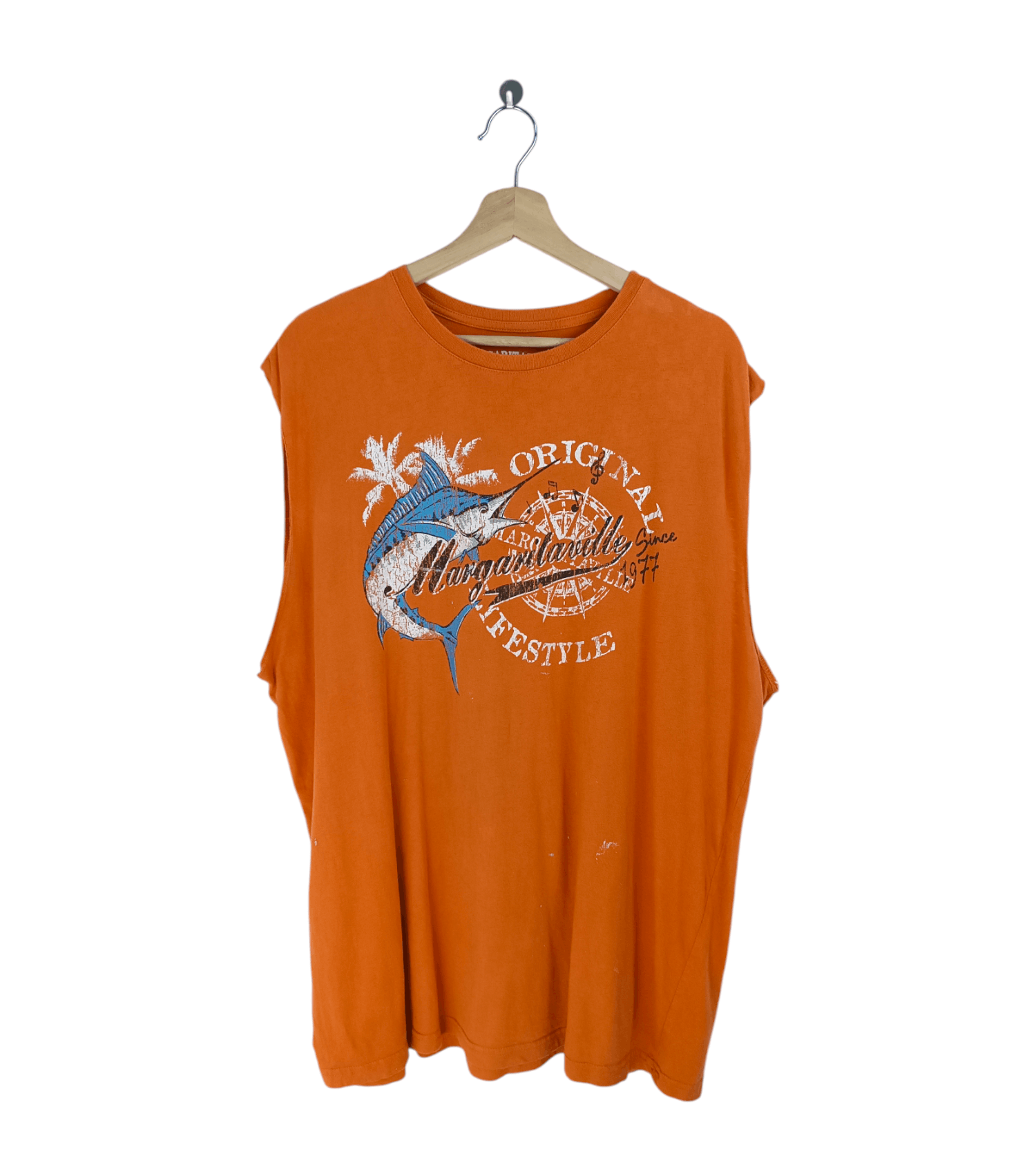 Vintage Margaritaville Sailfish Low Arm Shredder Faded Tee Hoodie, Sweatshirt | PodTeesHub.com