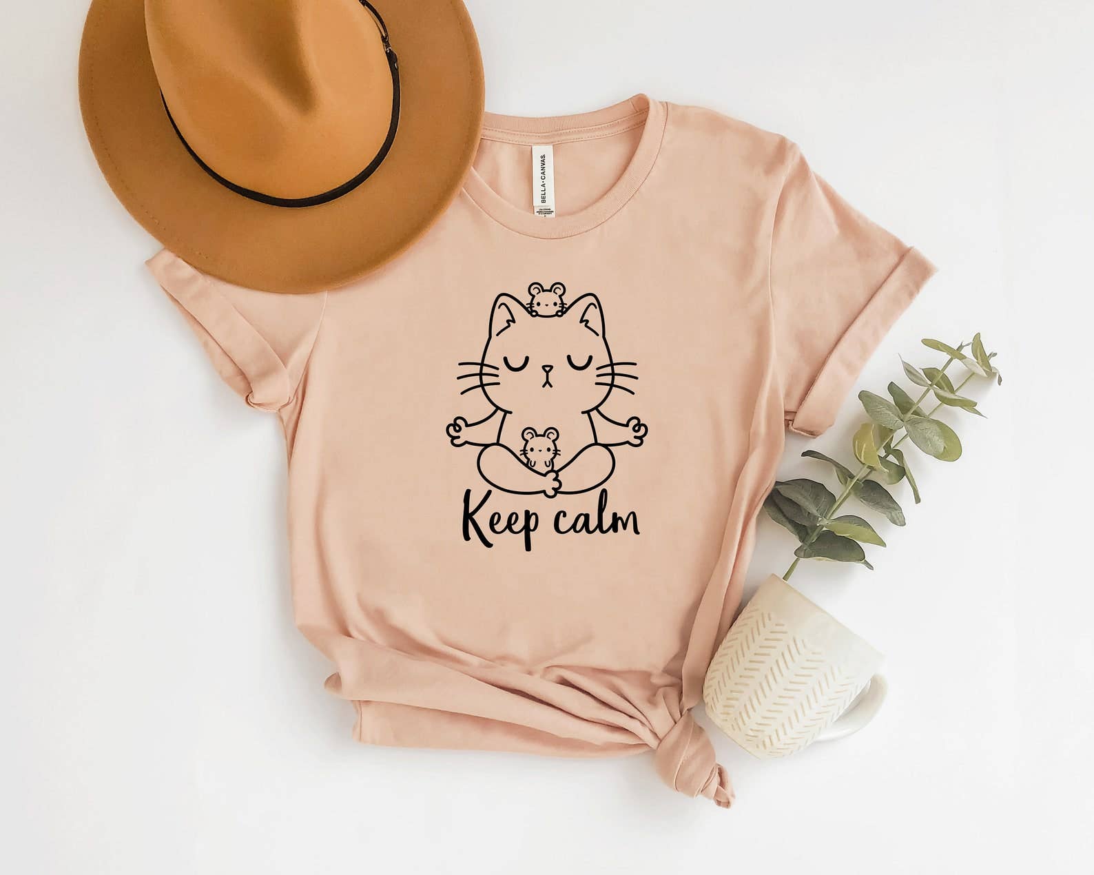 Keep Calm Yoga T-Shirt Hoodie, Sweatshirt | PodTeesHub.com