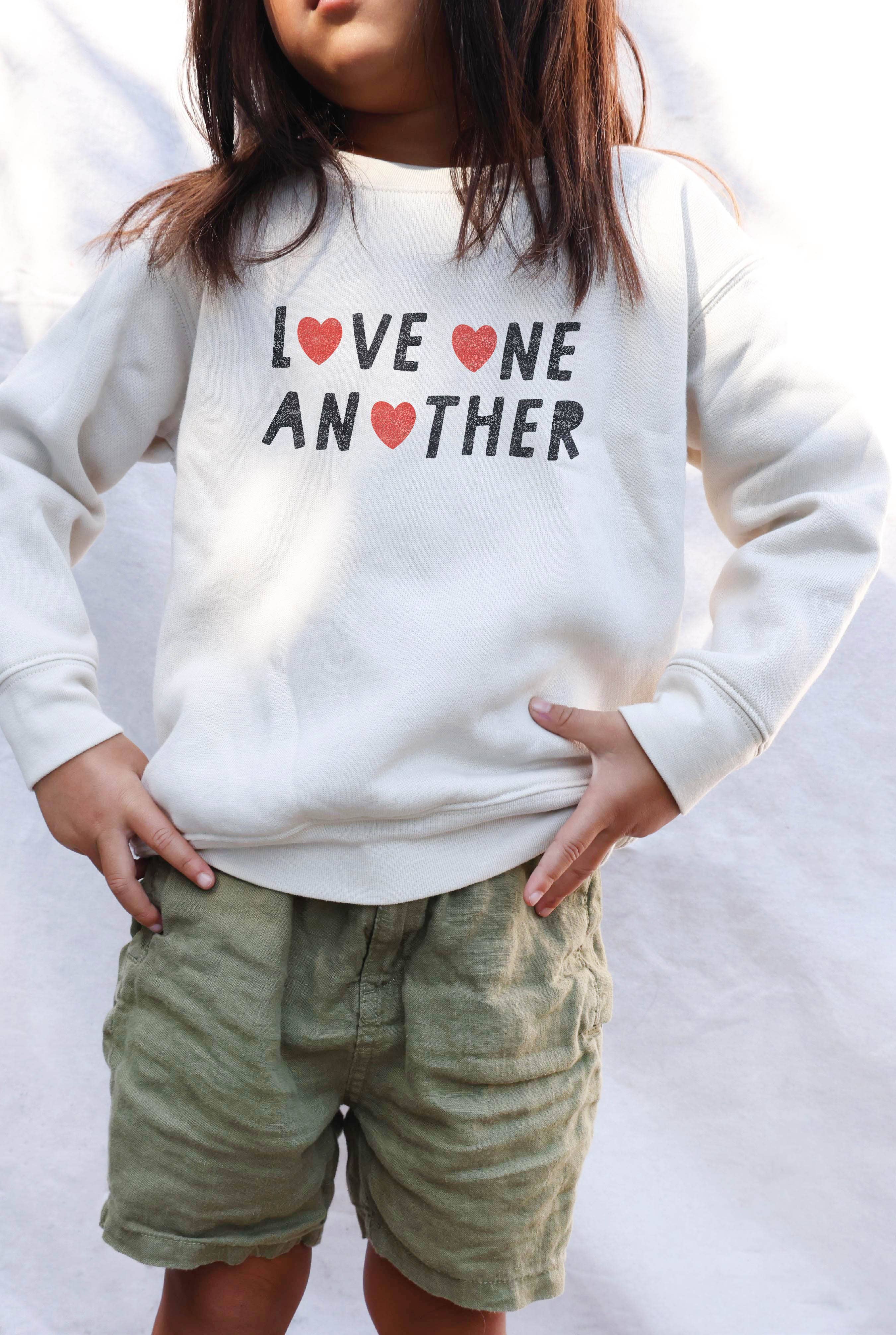 Love One Another Toddler Unisex Graphic Sweatshirt T-Shirts, Hoodie | PodTeesHub.com