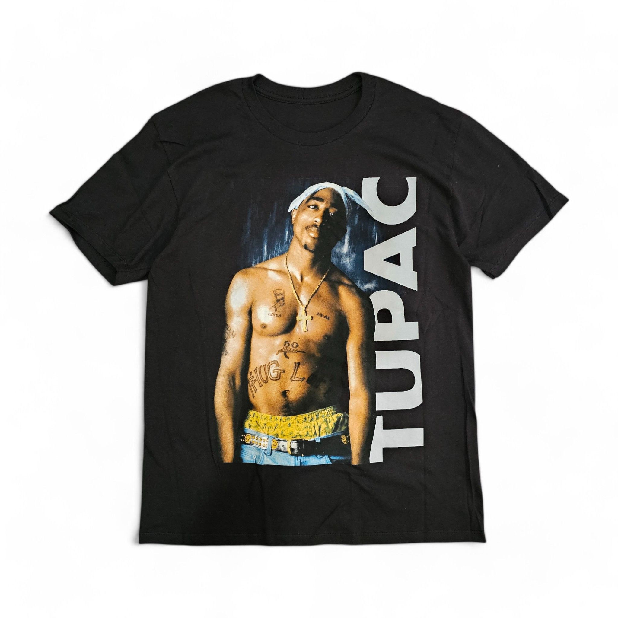 Vintage Tupac Shakur T Shirt Black Size Medium Heavy Cotton Hoodie, Sweatshirt | PodTeesHub.com