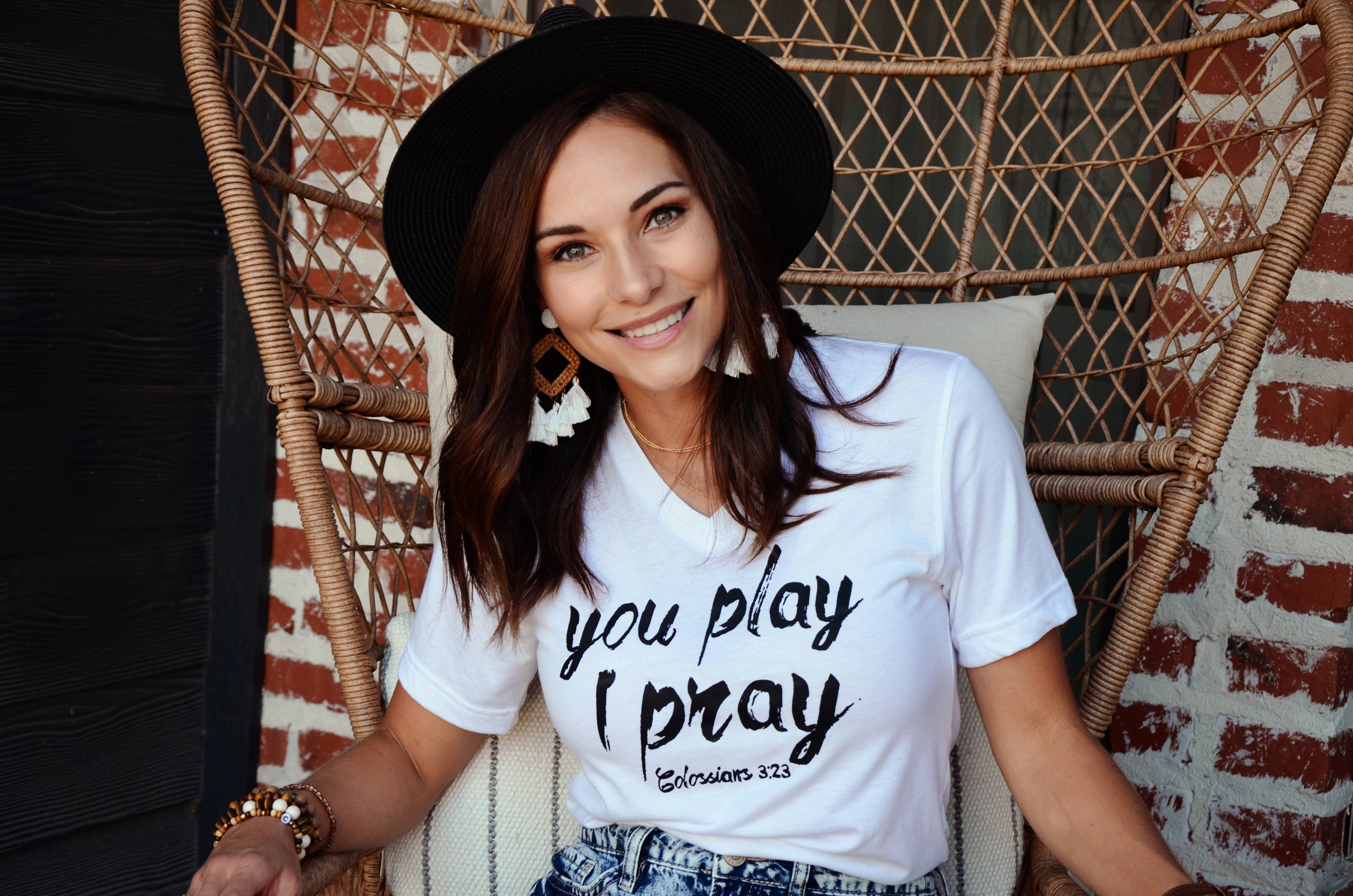 Script V-Neck T-Shirt | Christian Apparel | Sports Mom Hoodie, Sweatshirt | PodTeesHub.com
