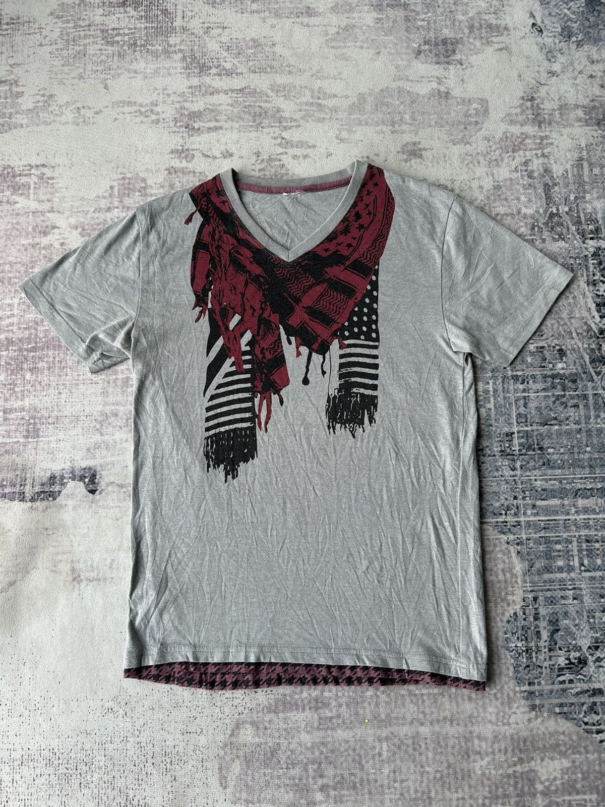 Brand Vintage Japanese Keffiyeh Skulls Punk Riot Tees Hoodie, Sweatshirt | PodTeesHub.com