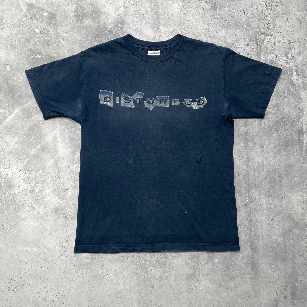 Disturbia X Vintage Vintage 2002 Disturbed Prayer Thrashed T Shirt Faded Blue Hoodie, Sweatshirt | PodTeesHub.com