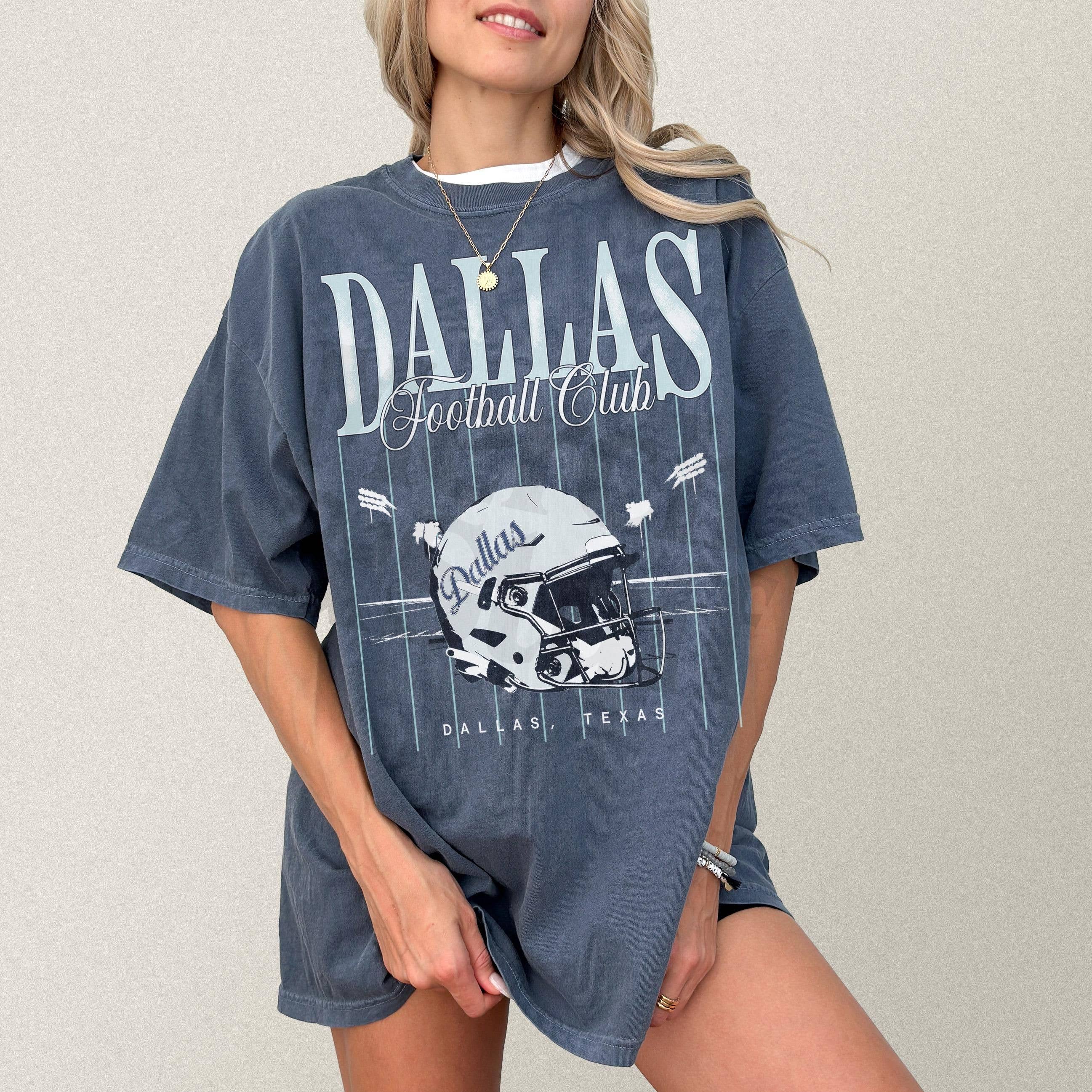 Vintage Dallas Football Helmet Graphic Tee Hoodie, Sweatshirt | PodTeesHub.com