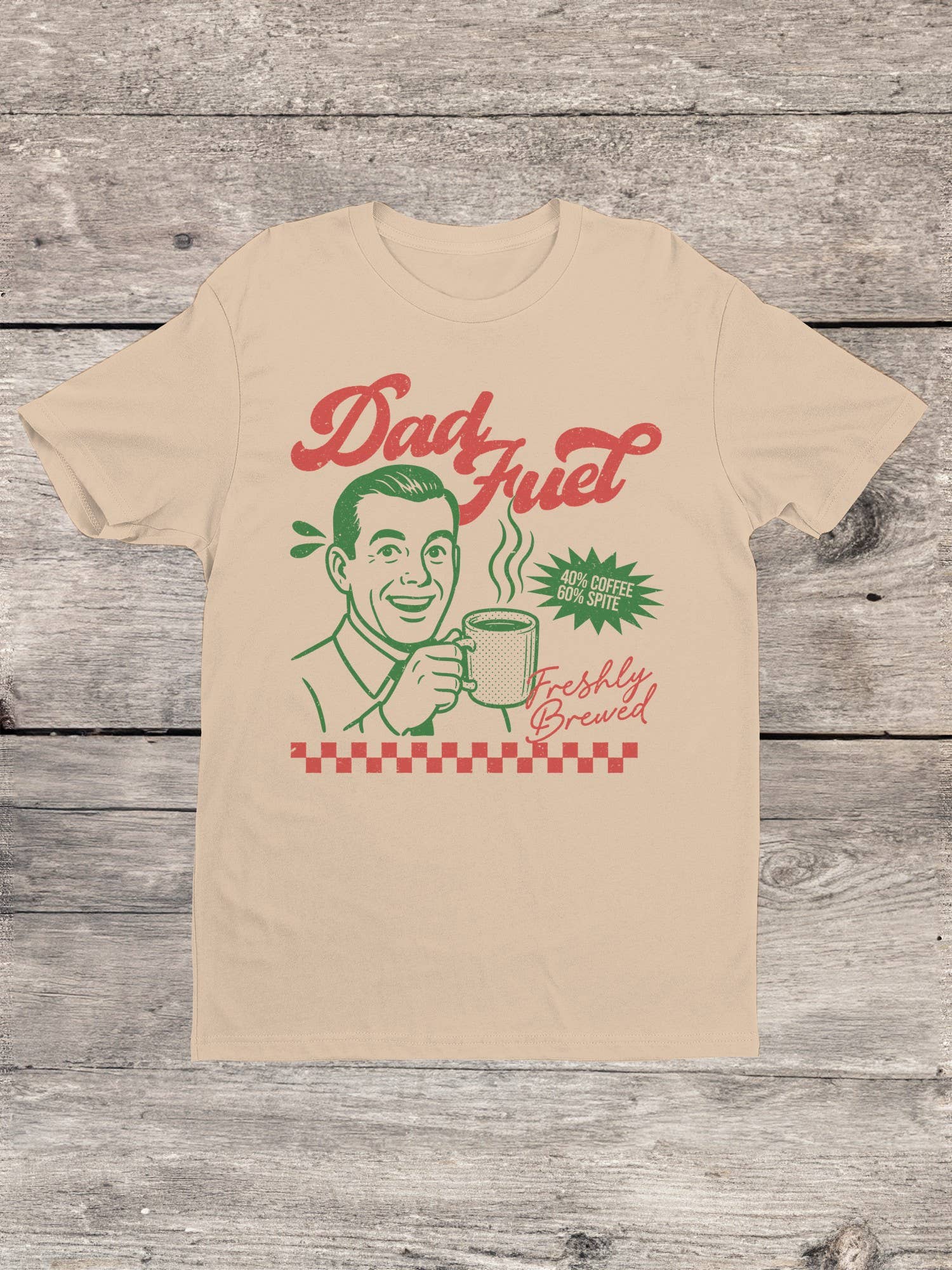 Dad Fuel Coffee Humor Men's T-Shirt Hoodie, Sweatshirt | PodTeesHub.com