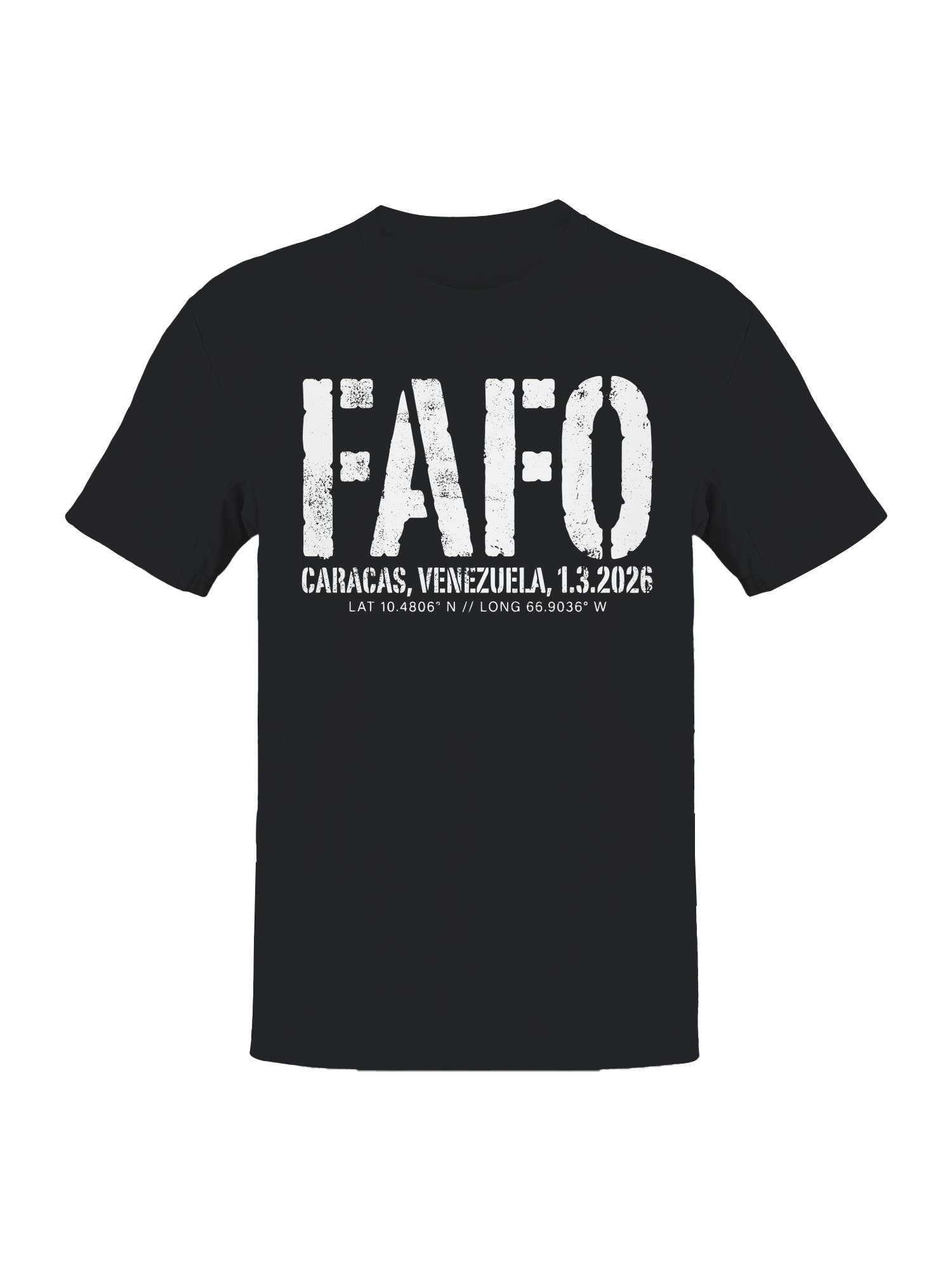 Fafo Caracas Venezuela 1.3.2026 Men's T-Shirt Hoodie, Sweatshirt | PodTeesHub.com