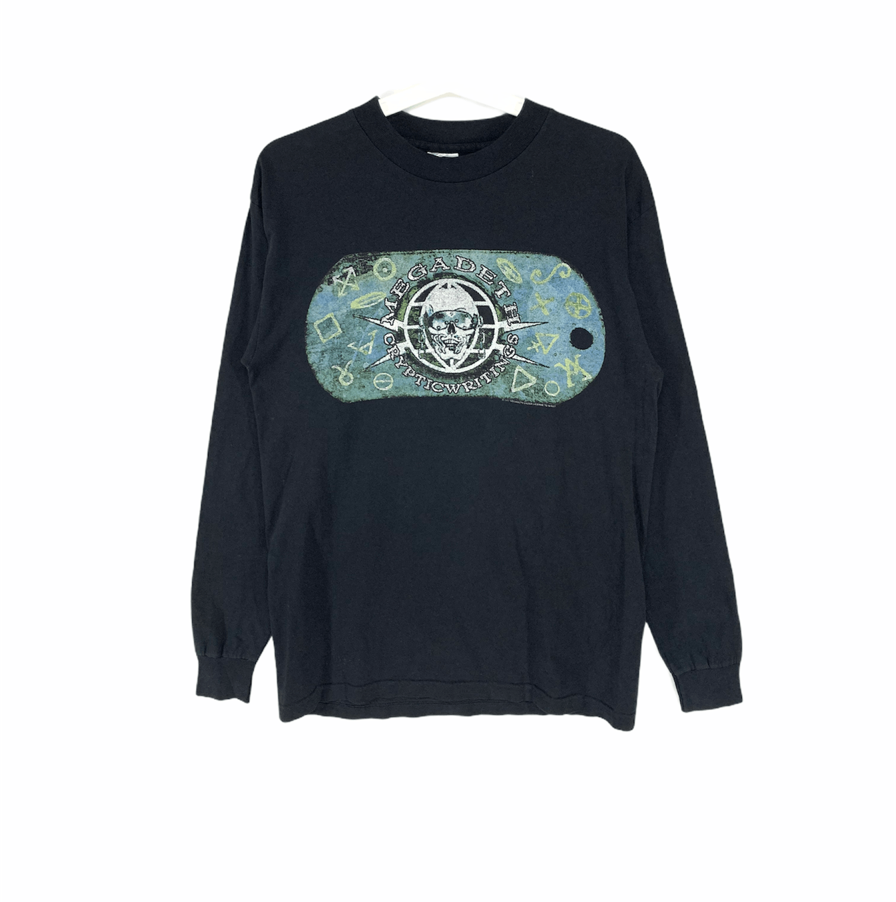 Vintage Megadeth Cryptic Writings World Tour Vtg 90s Ls Shirt Hoodie, Sweatshirt | PodTeesHub.com