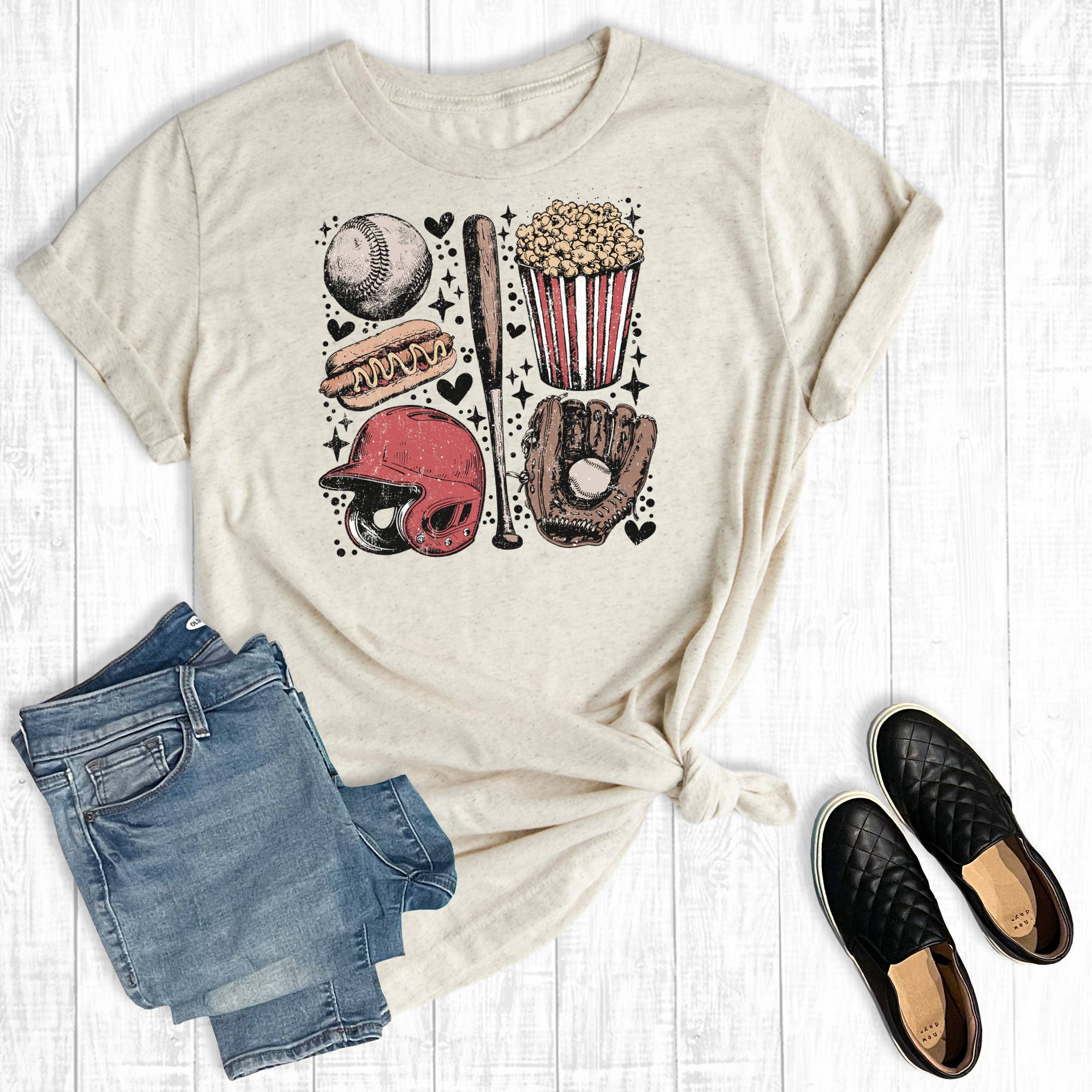 Retro Baseball Game Day Graphic Tee Hoodie, Sweatshirt | PodTeesHub.com
