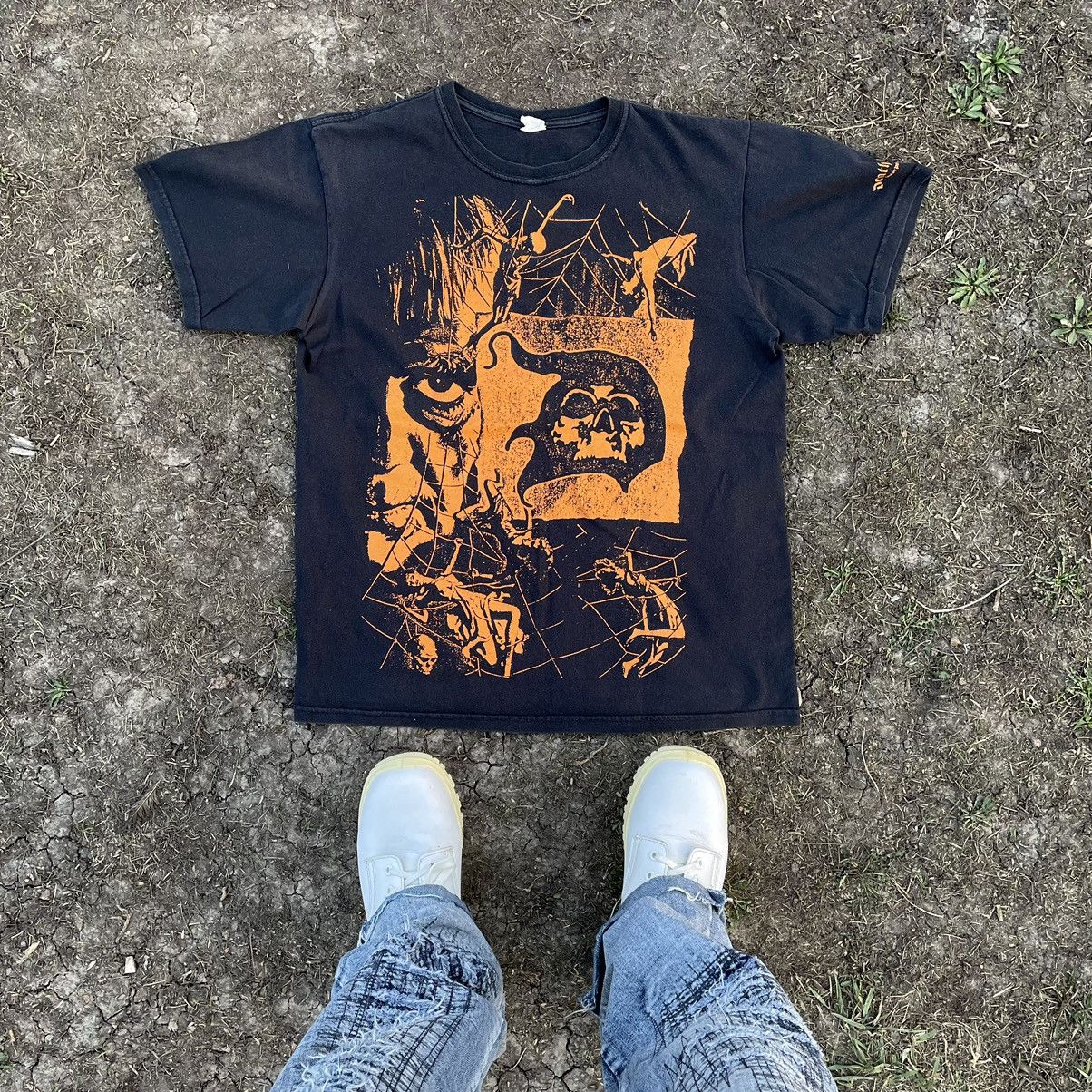 Vintage 90s Creepy Skulls Scream Vamp Dead Face Horror Tee Hoodie, Sweatshirt | PodTeesHub.com