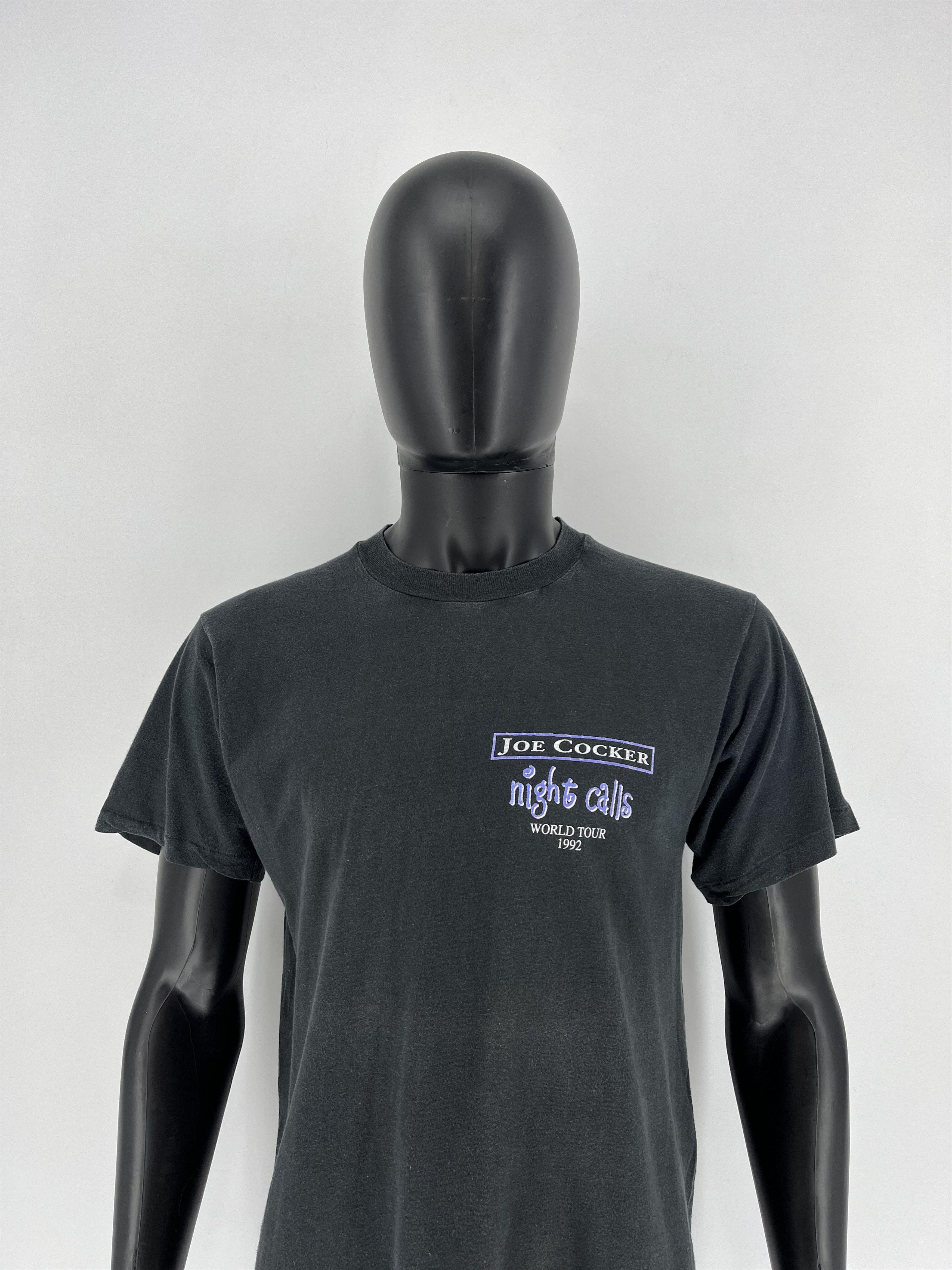 Band Tees Joe Cocker Concert T Shirt Vintage 1992 Night Calls Single Hoodie, Sweatshirt | PodTeesHub.com