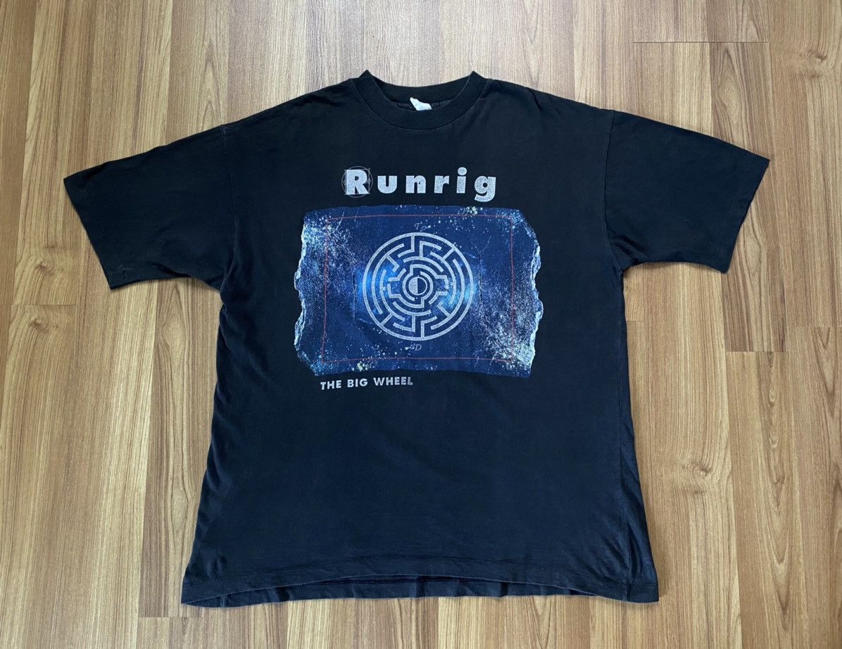 Band Tees Vintage Runrig The Big Wheel Tour 1991 T Shirt Rock Tee Hoodie, Sweatshirt | PodTeesHub.com