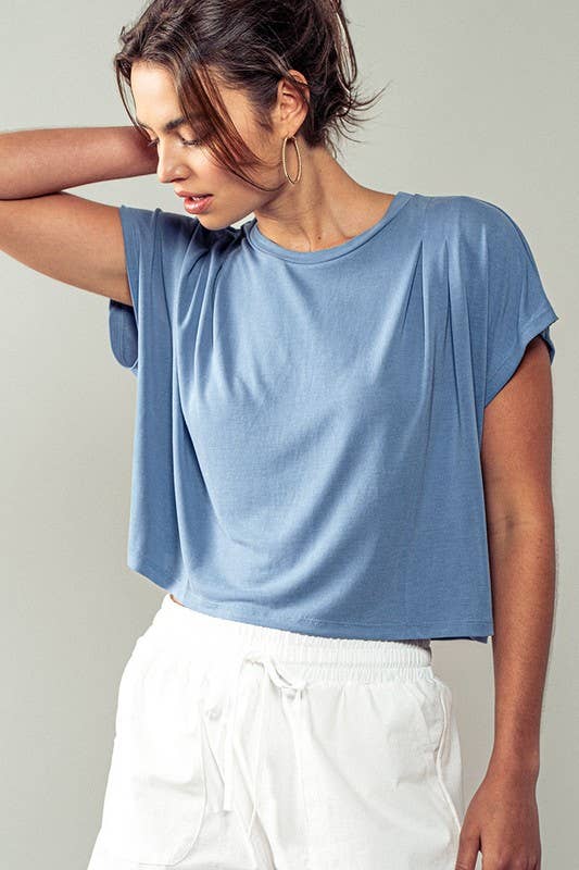 Cap Sleeve Round Neck Soft Casual Tee Hoodie, Sweatshirt | PodTeesHub.com