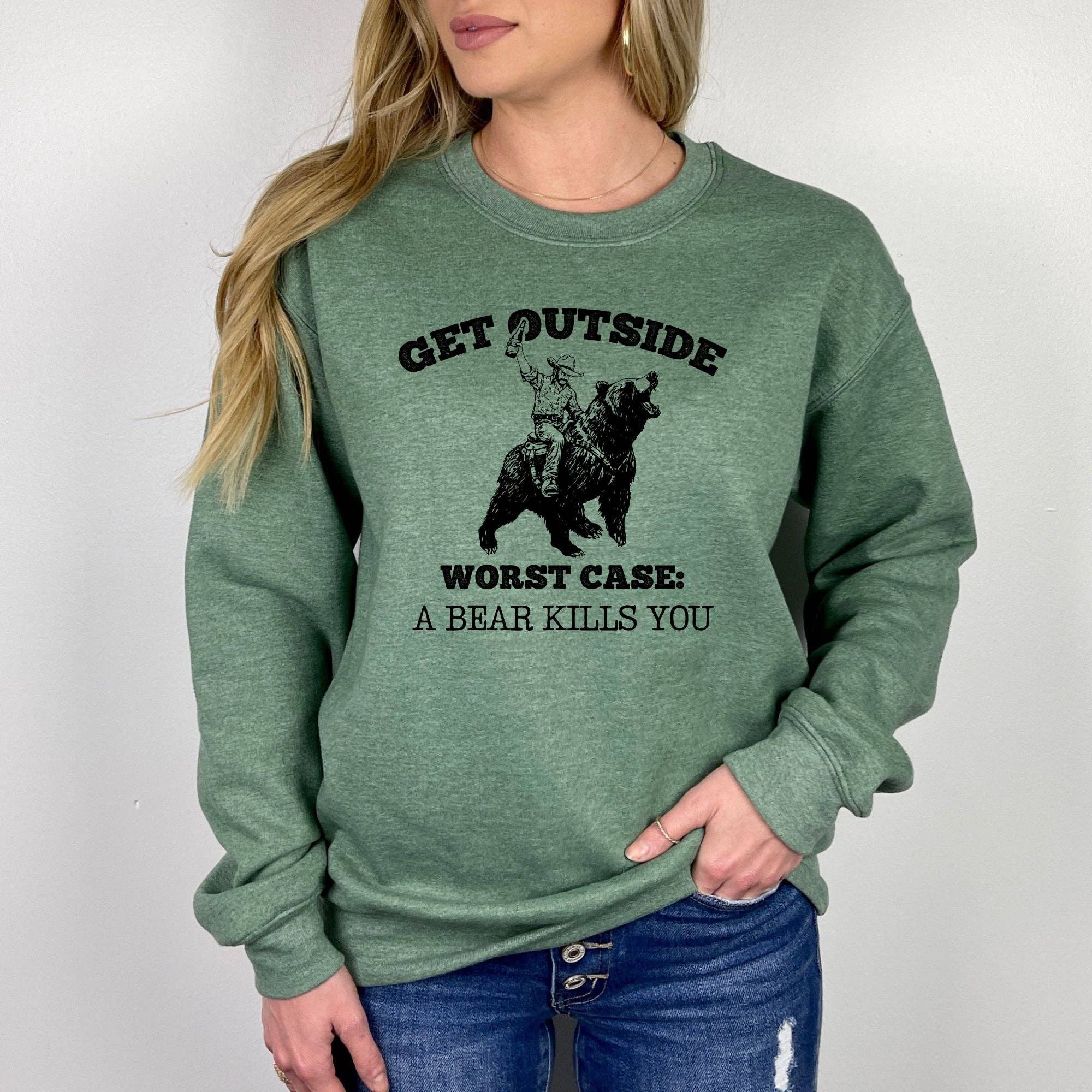 Get Outside Bear Unisex Crewneck/Hoodie Sweatshirt T-Shirts | PodTeesHub.com